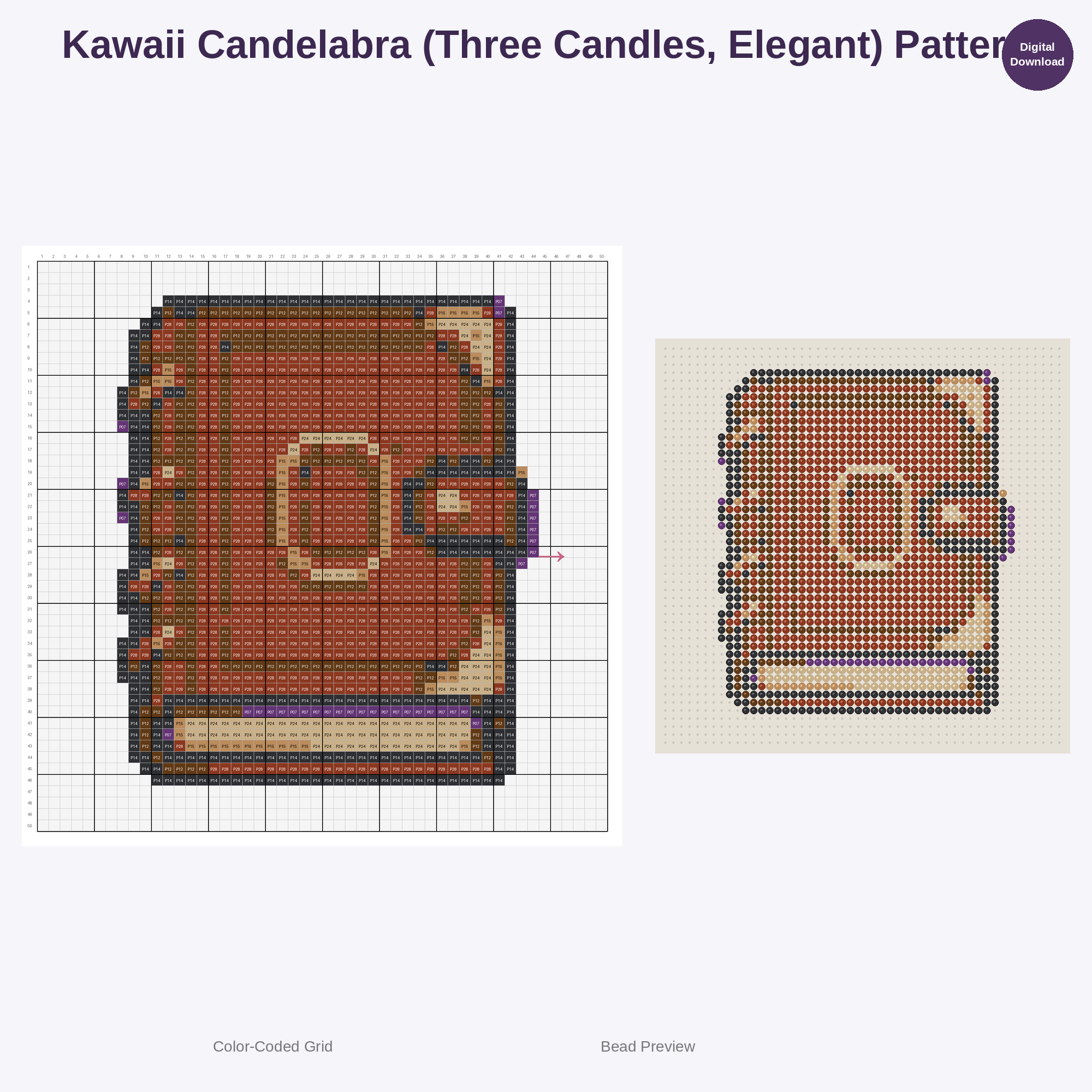Magical Arcana & Spellcraft Collection Perler Bead Patterns Bundle, 48 Designs (PDF Digital Download)