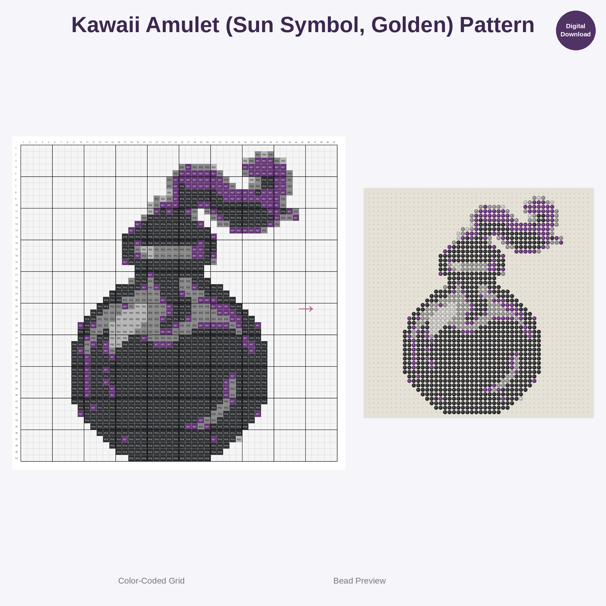 Magical Arcana & Spellcraft Collection Perler Bead Patterns Bundle, 48 Designs (PDF Digital Download)