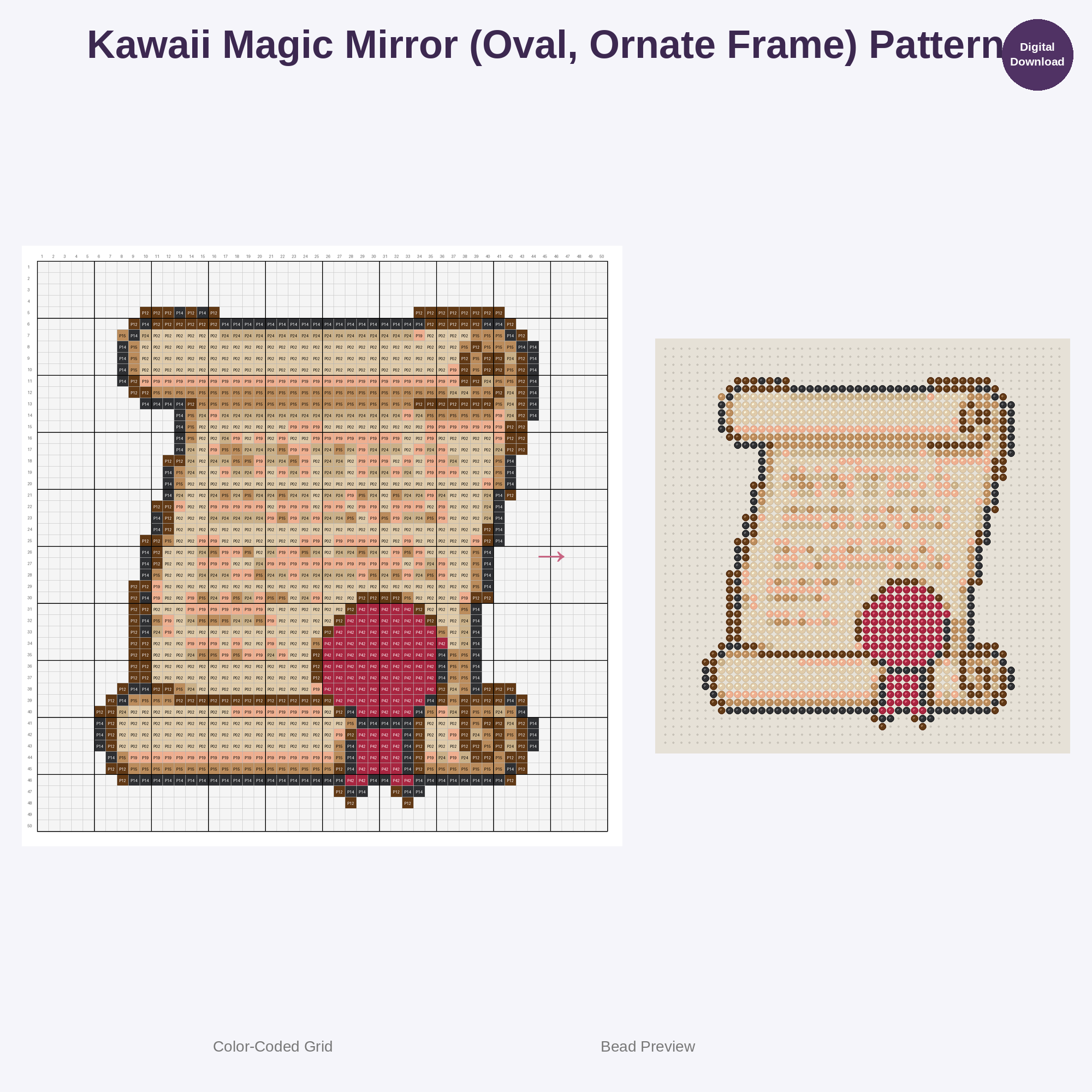 Magical Arcana & Spellcraft Collection Perler Bead Patterns Bundle, 48 Designs (PDF Digital Download)