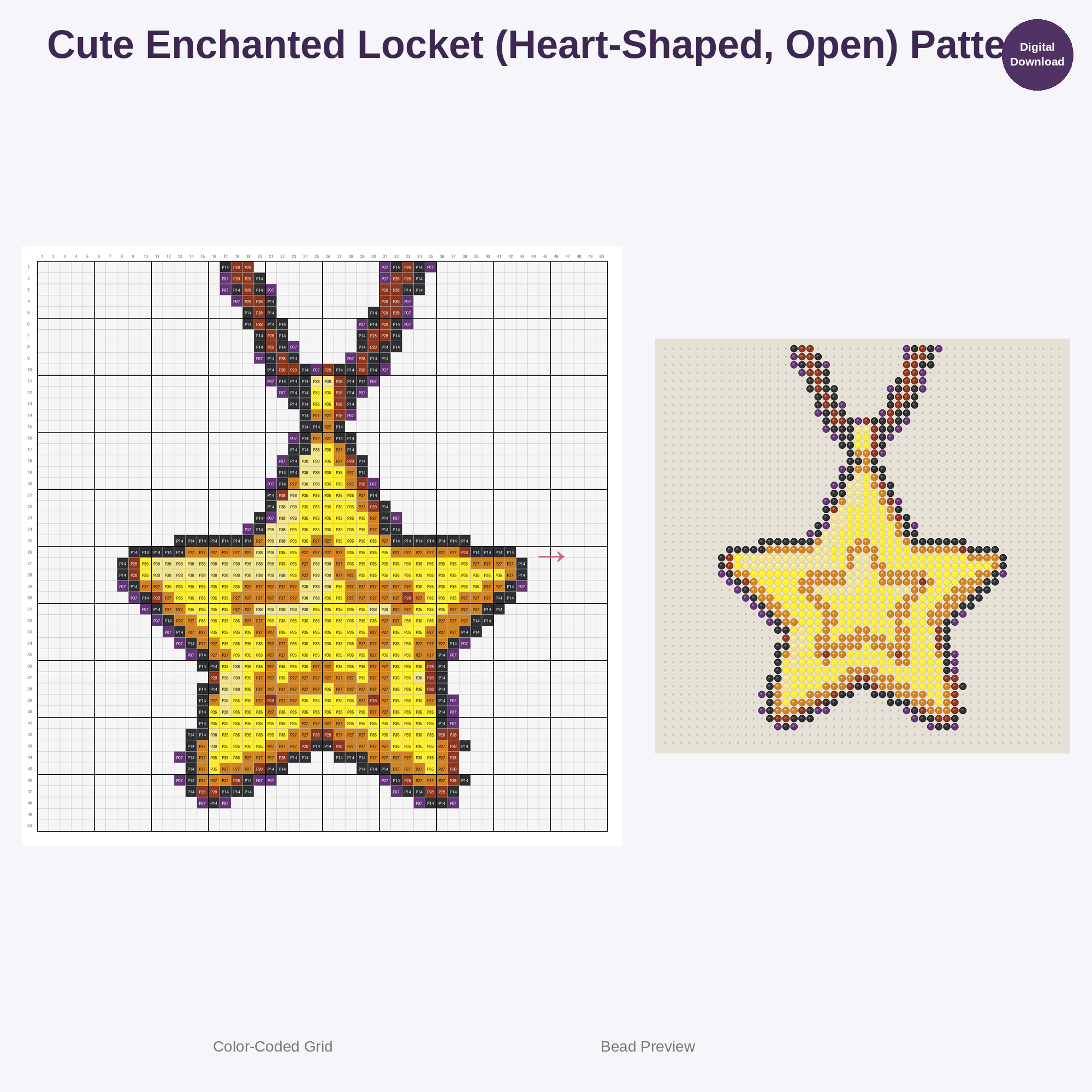 Magical Arcana & Spellcraft Collection Perler Bead Patterns Bundle, 48 Designs (PDF Digital Download)
