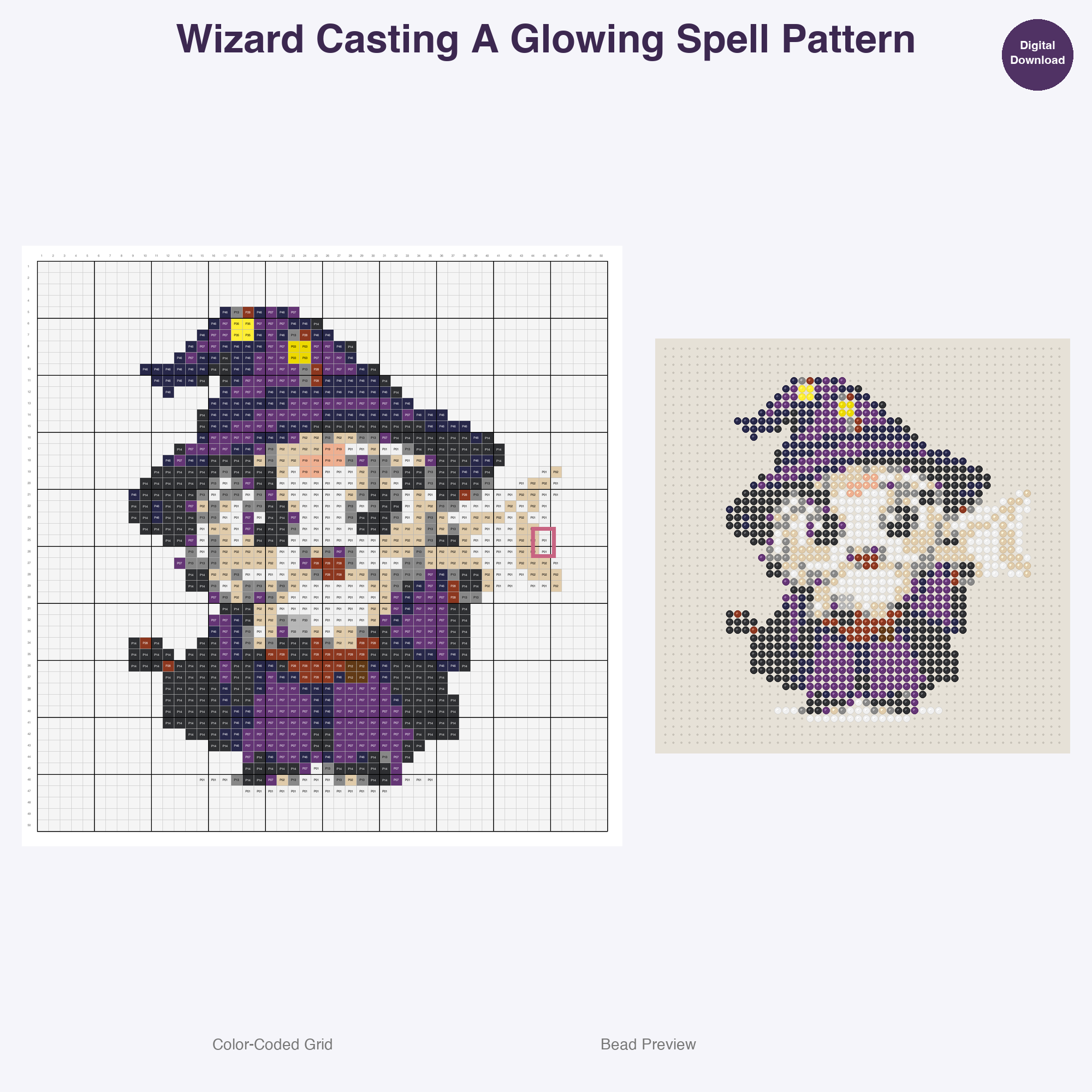 Fablewood Kingdom Inhabitants Perler Bead Patterns, 48 Designs x 3 Grid Sizes (29x29 + 50x50 + 128x128), Fuse Bead PDF Digital Download