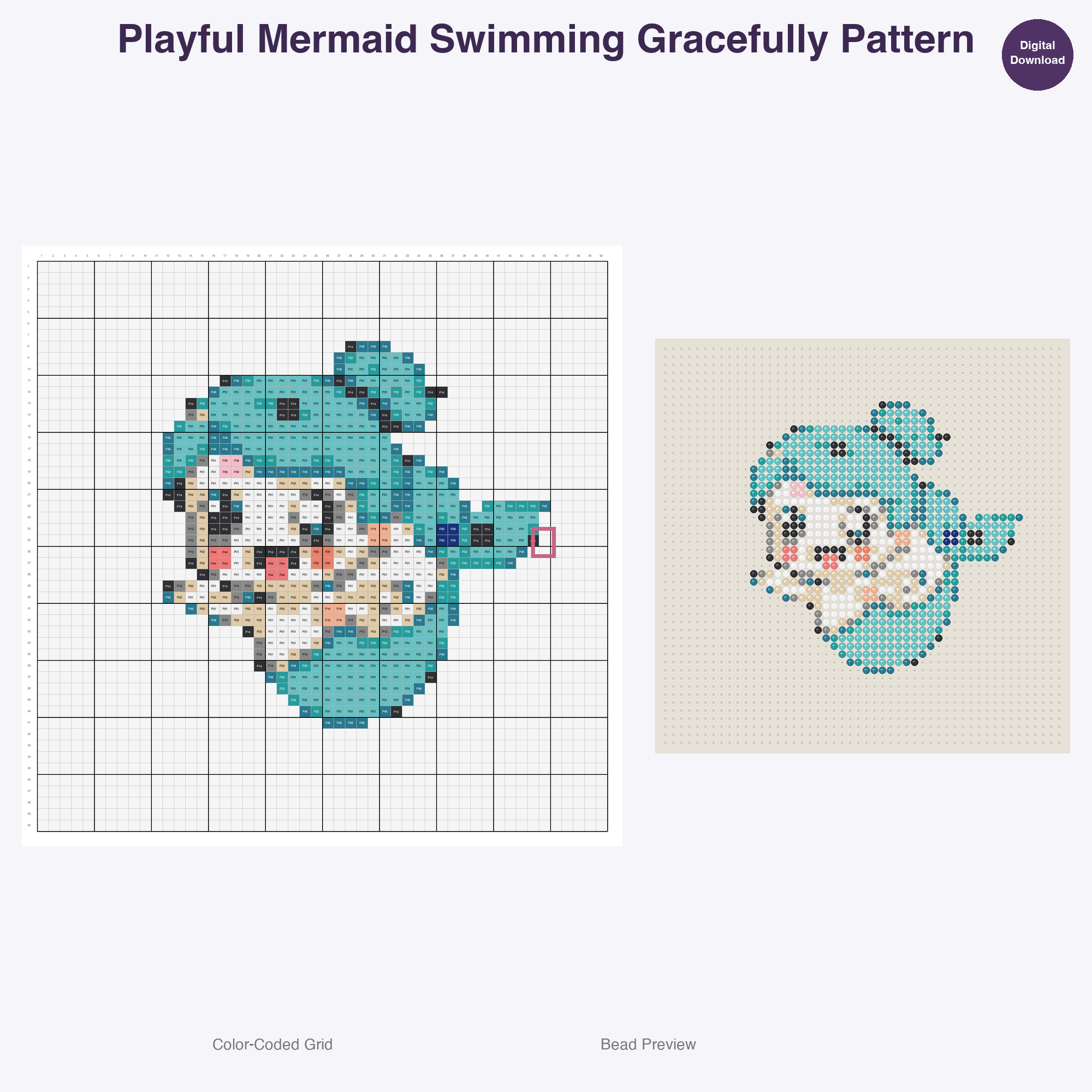 Fablewood Kingdom Inhabitants Perler Bead Patterns, 48 Designs x 3 Grid Sizes (29x29 + 50x50 + 128x128), Fuse Bead PDF Digital Download