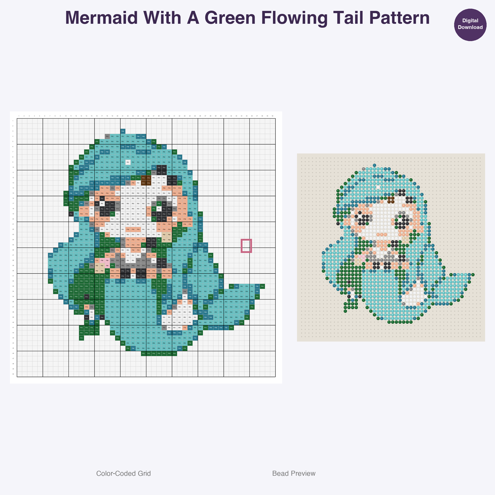 Fablewood Kingdom Inhabitants Perler Bead Patterns, 48 Designs x 3 Grid Sizes (29x29 + 50x50 + 128x128), Fuse Bead PDF Digital Download