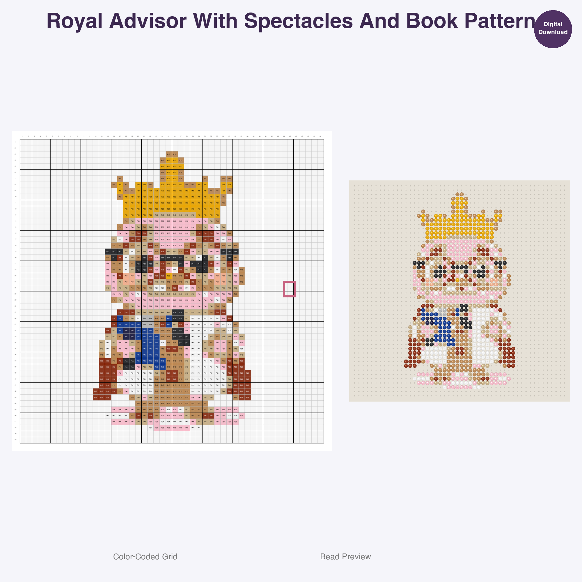 Fablewood Kingdom Inhabitants Perler Bead Patterns, 48 Designs x 3 Grid Sizes (29x29 + 50x50 + 128x128), Fuse Bead PDF Digital Download