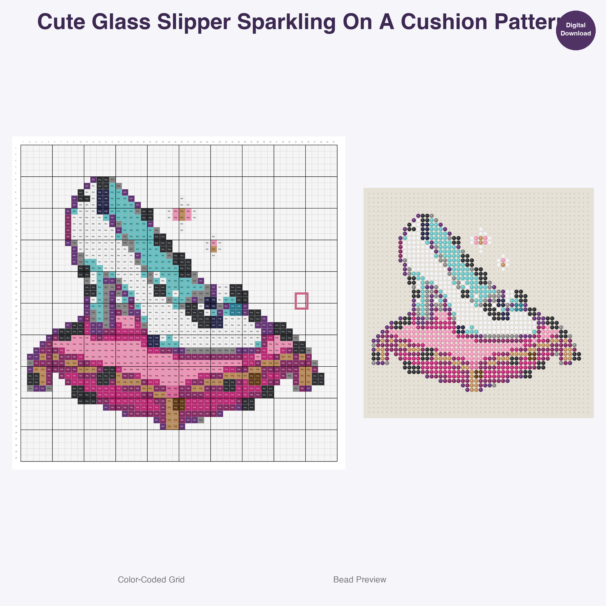 Fairy Tale Characters Perler Bead Patterns, 48 Designs x 3 Grid Sizes (29x29 + 50x50 + 128x128), Fuse Bead PDF Digital Download