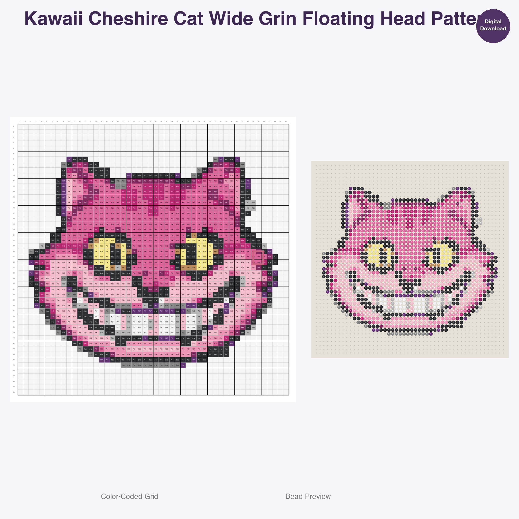 Fairy Tale Characters Perler Bead Patterns, 48 Designs x 3 Grid Sizes (29x29 + 50x50 + 128x128), Fuse Bead PDF Digital Download
