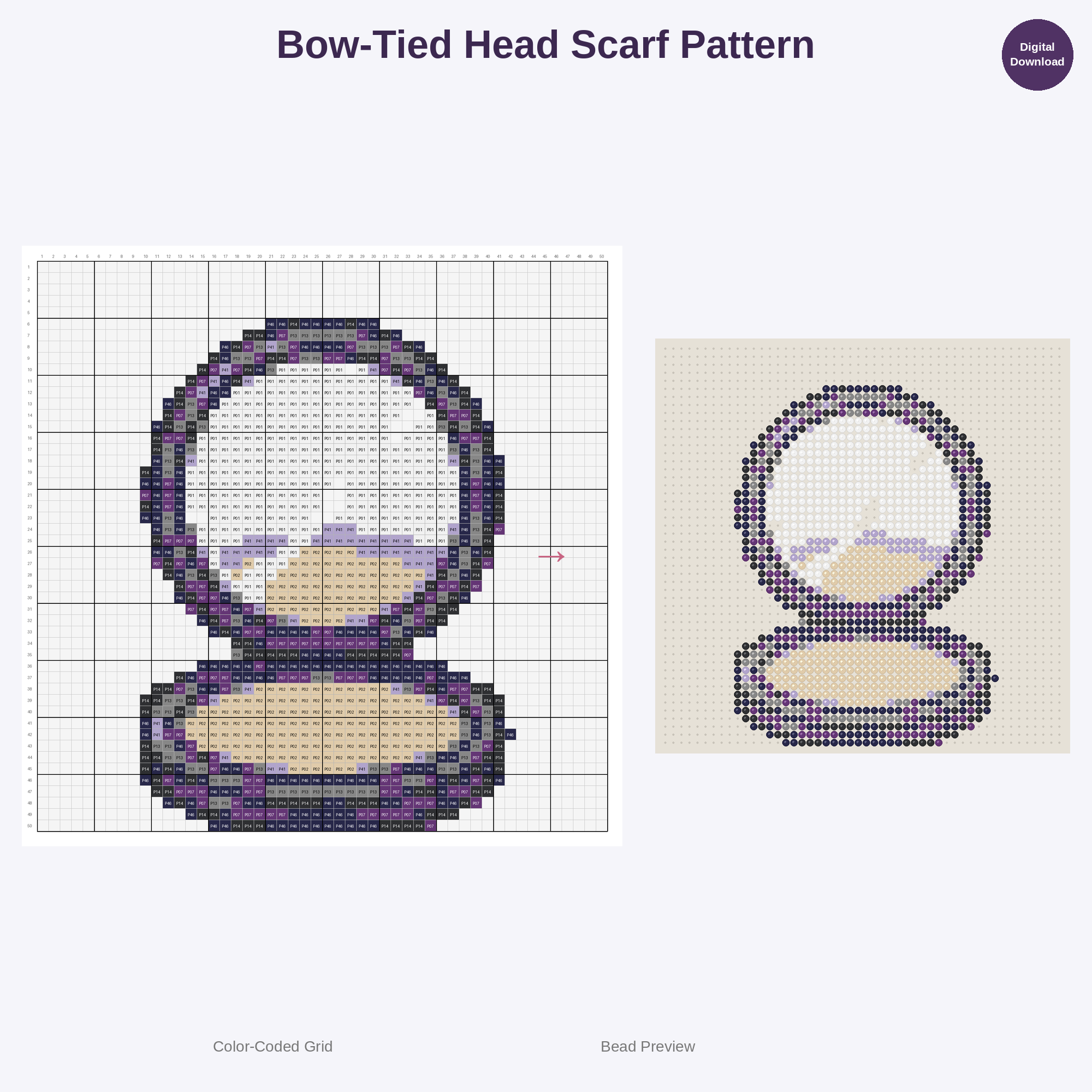 Cute Kawaii Fashionista Fun Perler Bead Patterns Bundle, 48 Designs (PDF Digital Download)