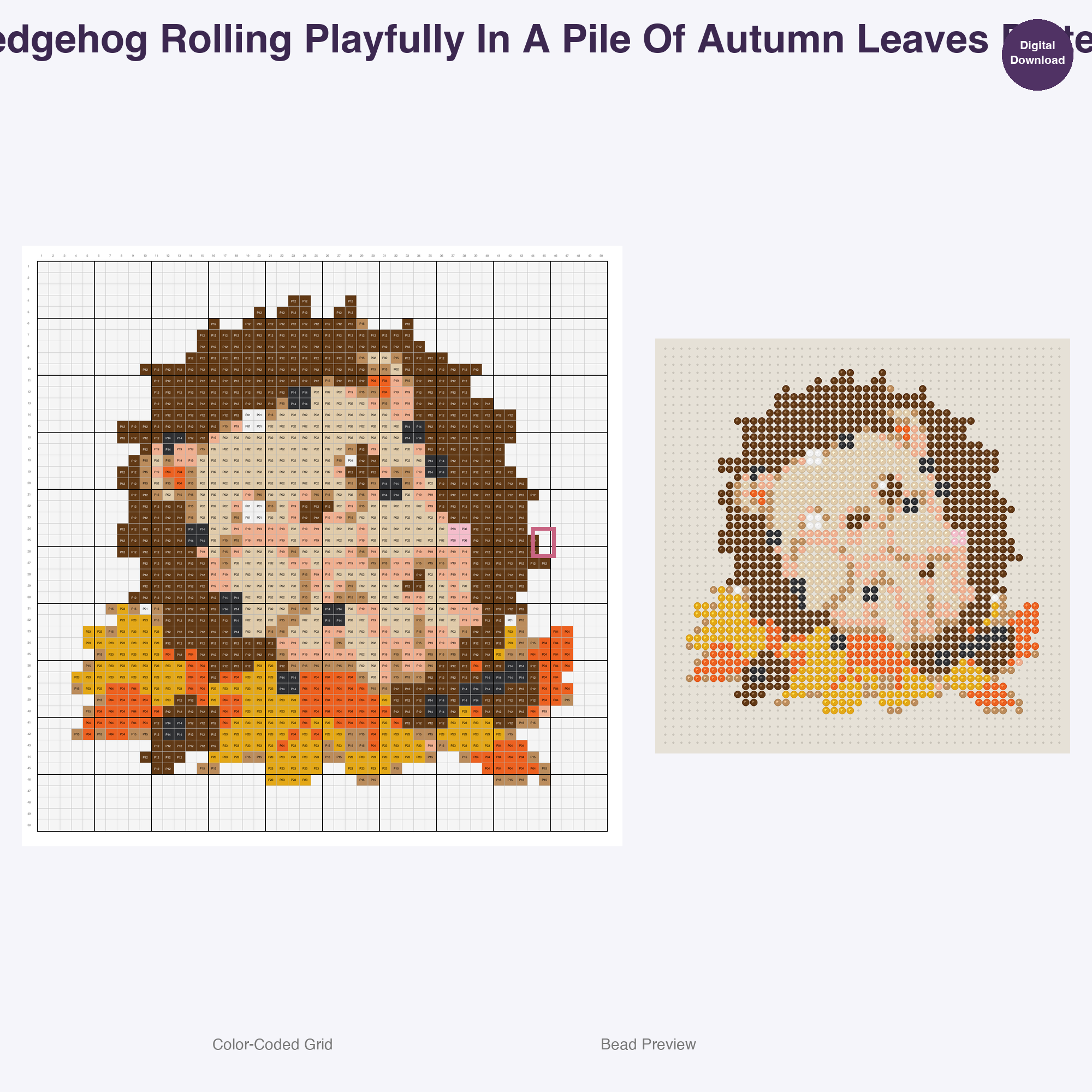 Fluffy Garden Friends Perler Bead Patterns, 48 Designs x 3 Grid Sizes (29x29 + 50x50 + 128x128), Fuse Bead PDF Digital Download