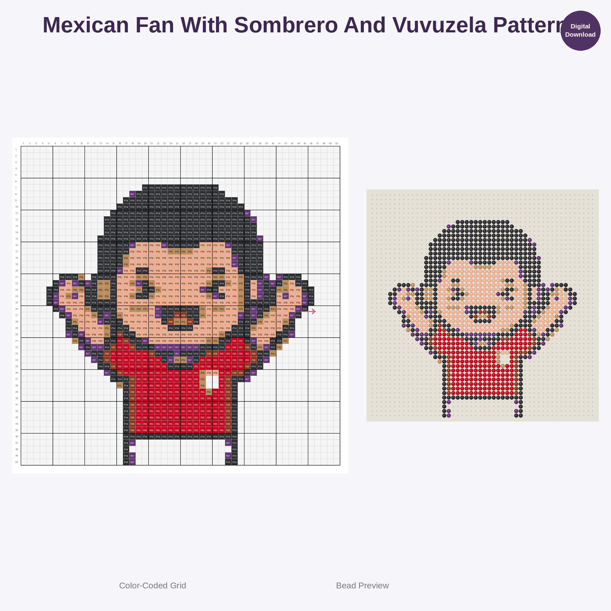Global Football Fan Fiesta Perler Bead Patterns Bundle, 48 Designs (PDF Digital Download)