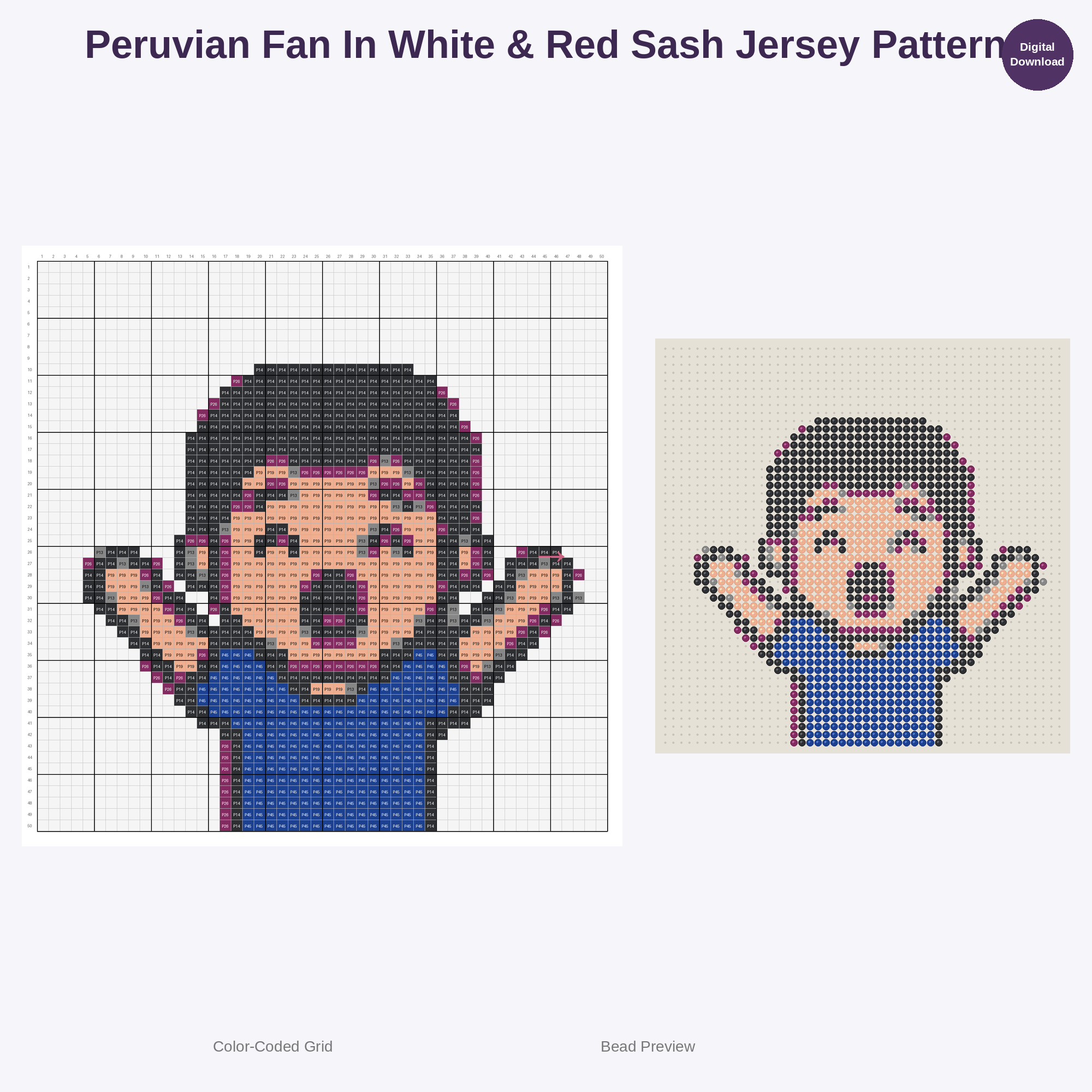 Global Football Fan Fiesta Perler Bead Patterns Bundle, 48 Designs (PDF Digital Download)