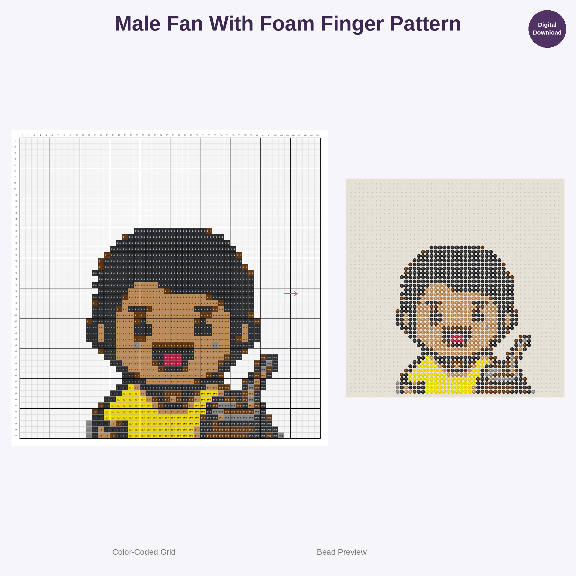Global Football Fan Fiesta Perler Bead Patterns Bundle, 48 Designs (PDF Digital Download)