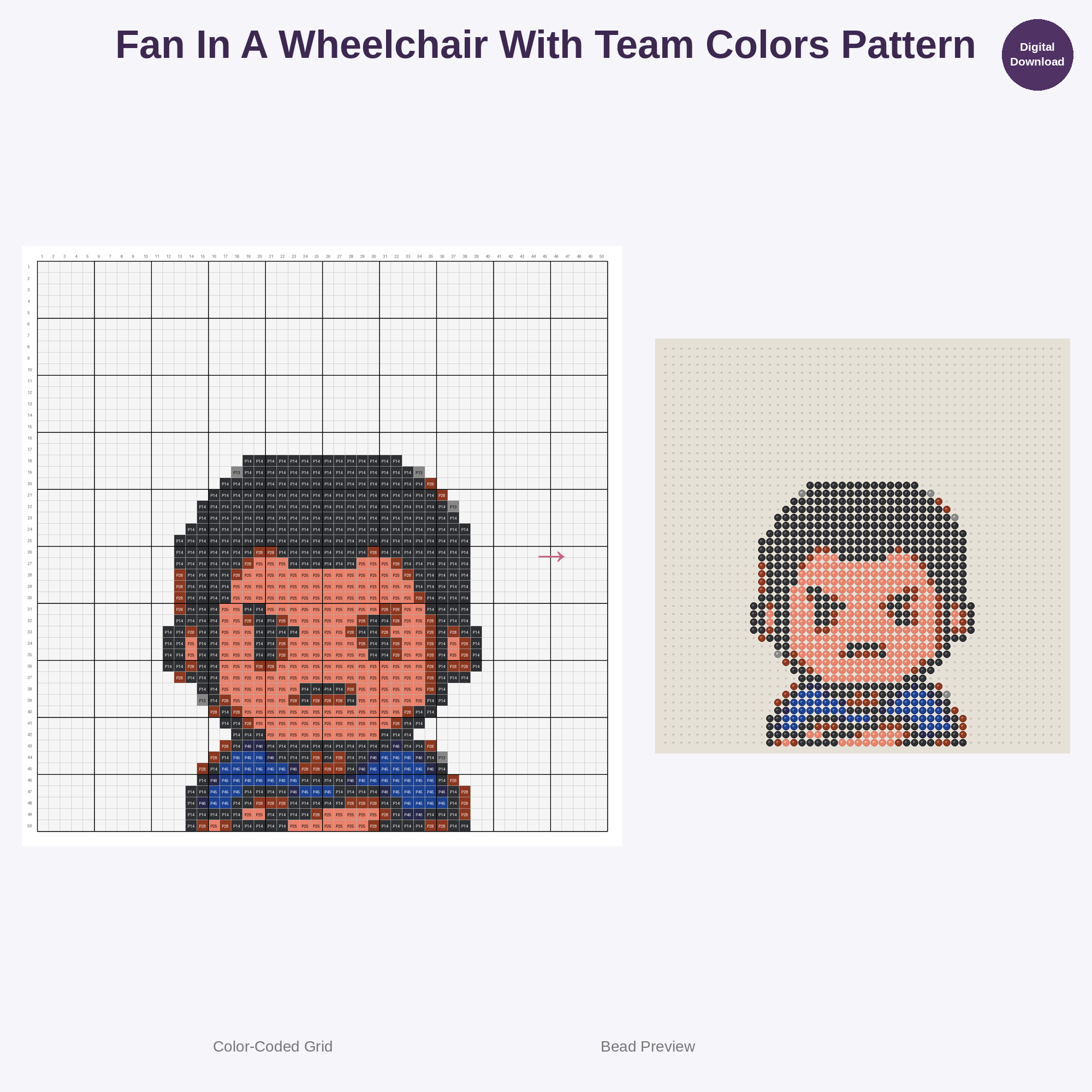 Global Football Fan Fiesta Perler Bead Patterns Bundle, 48 Designs (PDF Digital Download)
