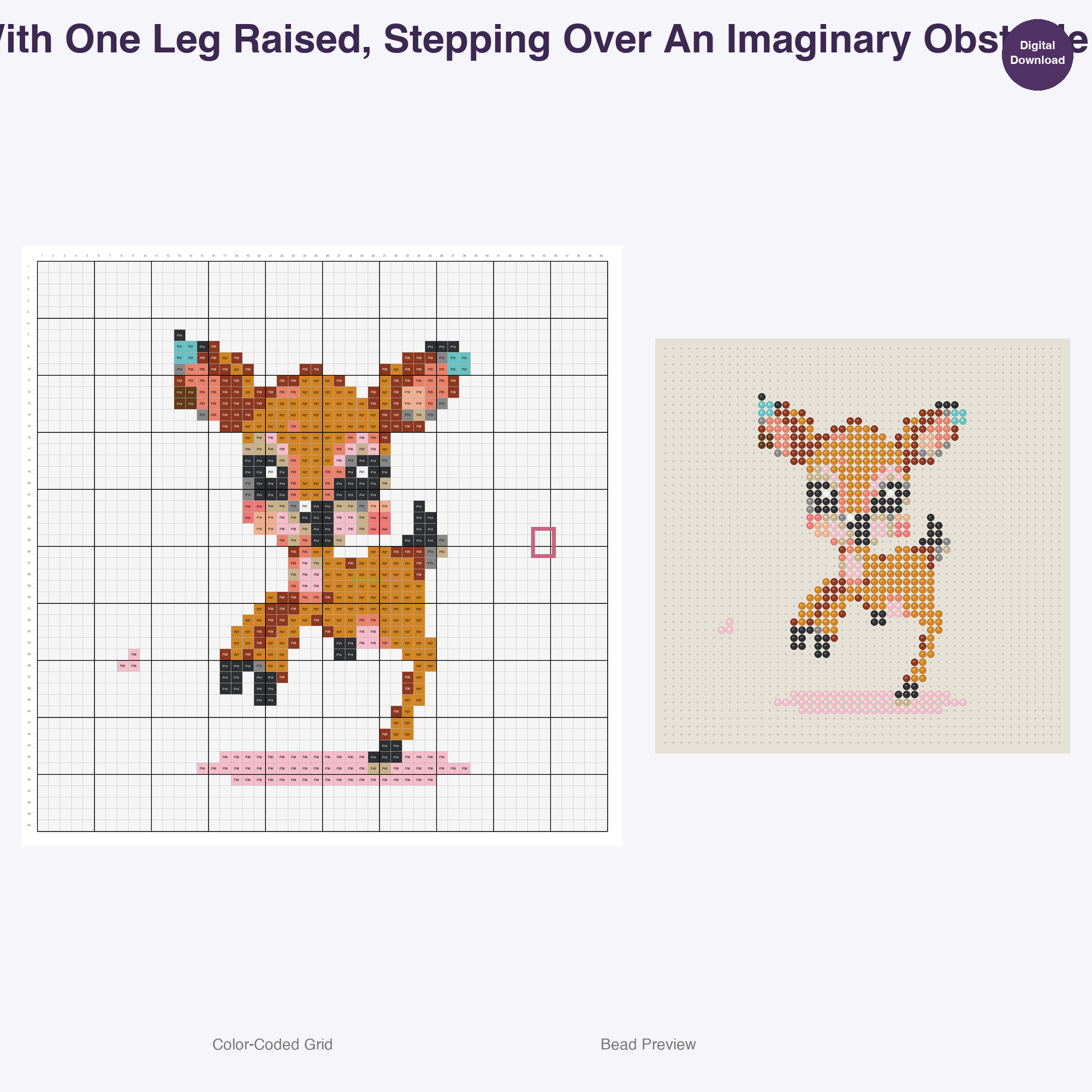 Frolicking Fawns Perler Bead Patterns, 48 Designs x 3 Grid Sizes (29x29 + 50x50 + 128x128), Fuse Bead PDF Digital Download