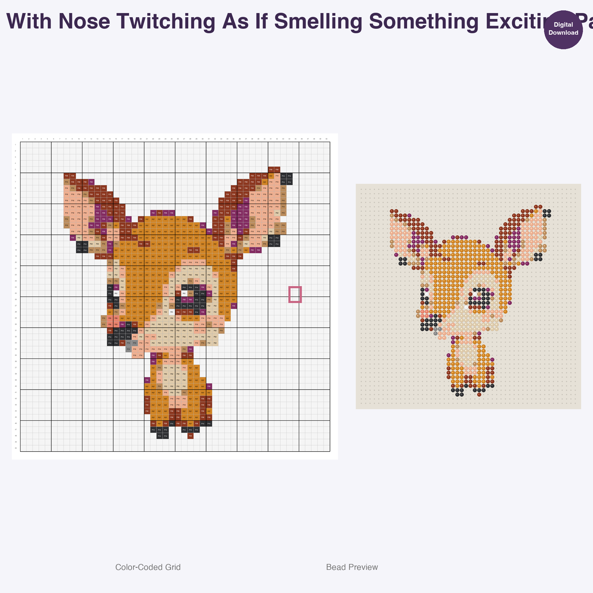 Frolicking Fawns Perler Bead Patterns, 48 Designs x 3 Grid Sizes (29x29 + 50x50 + 128x128), Fuse Bead PDF Digital Download