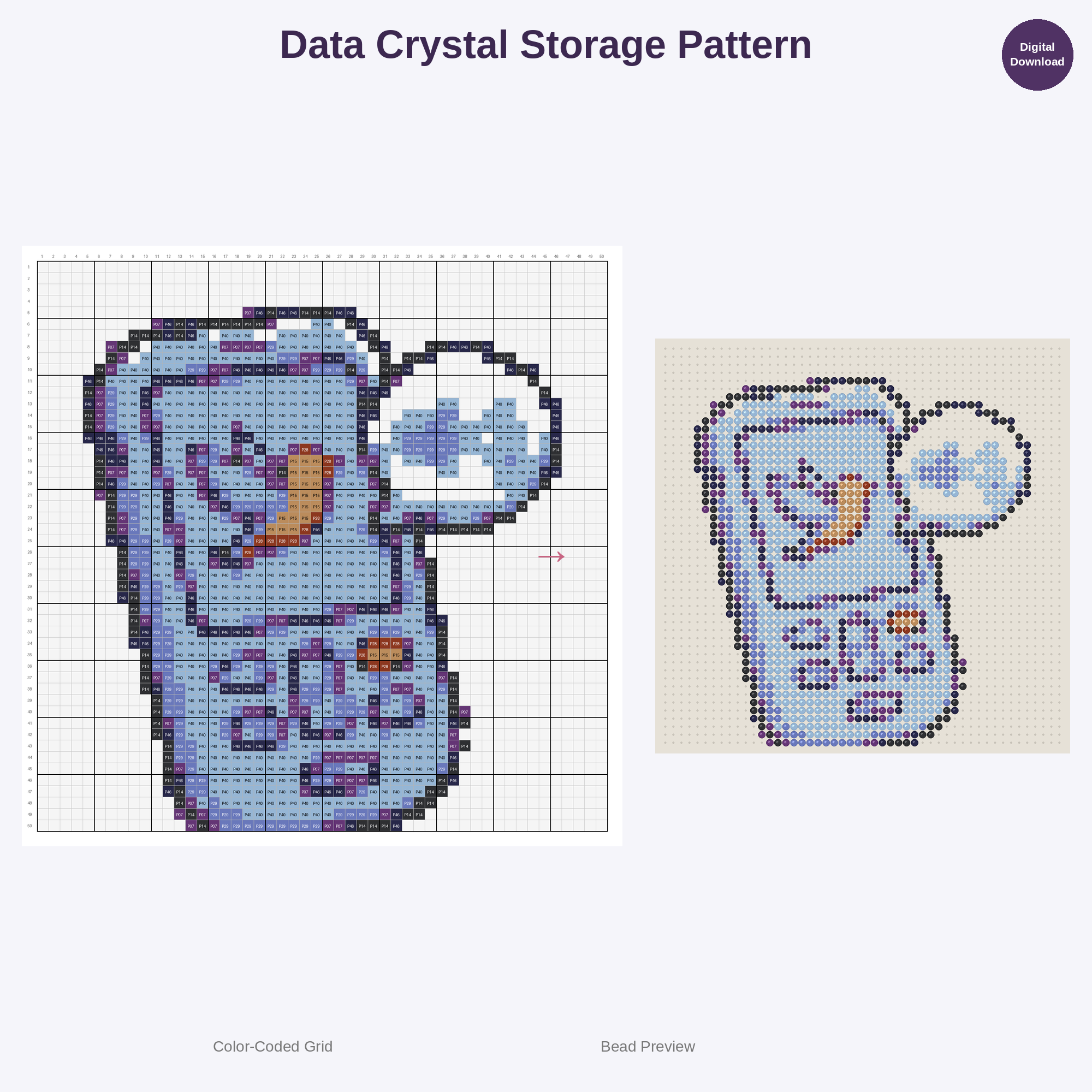 Genius Lab Inventions Perler Bead Patterns Bundle, 48 Designs (PDF Digital Download)