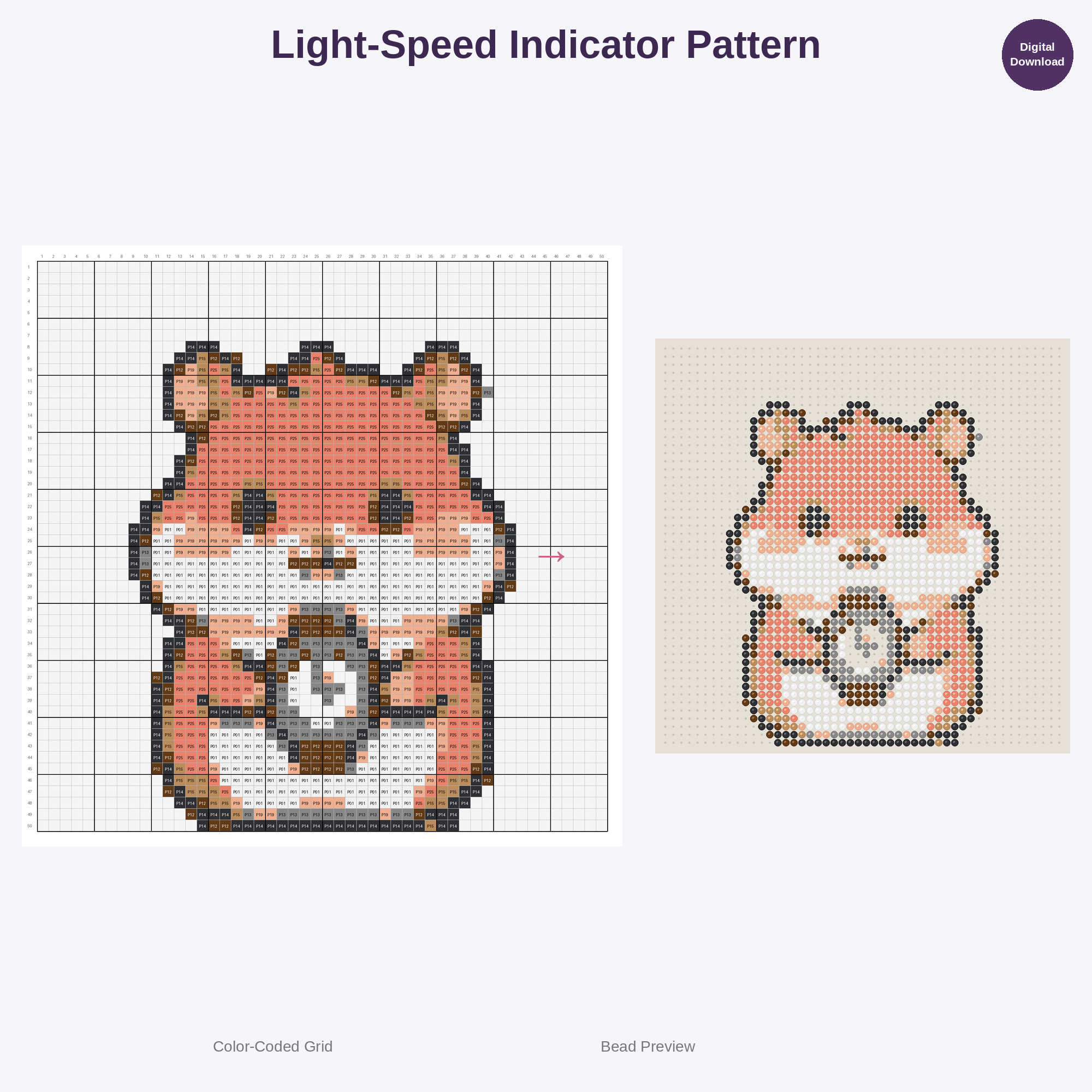 Genius Lab Inventions Perler Bead Patterns Bundle, 48 Designs (PDF Digital Download)