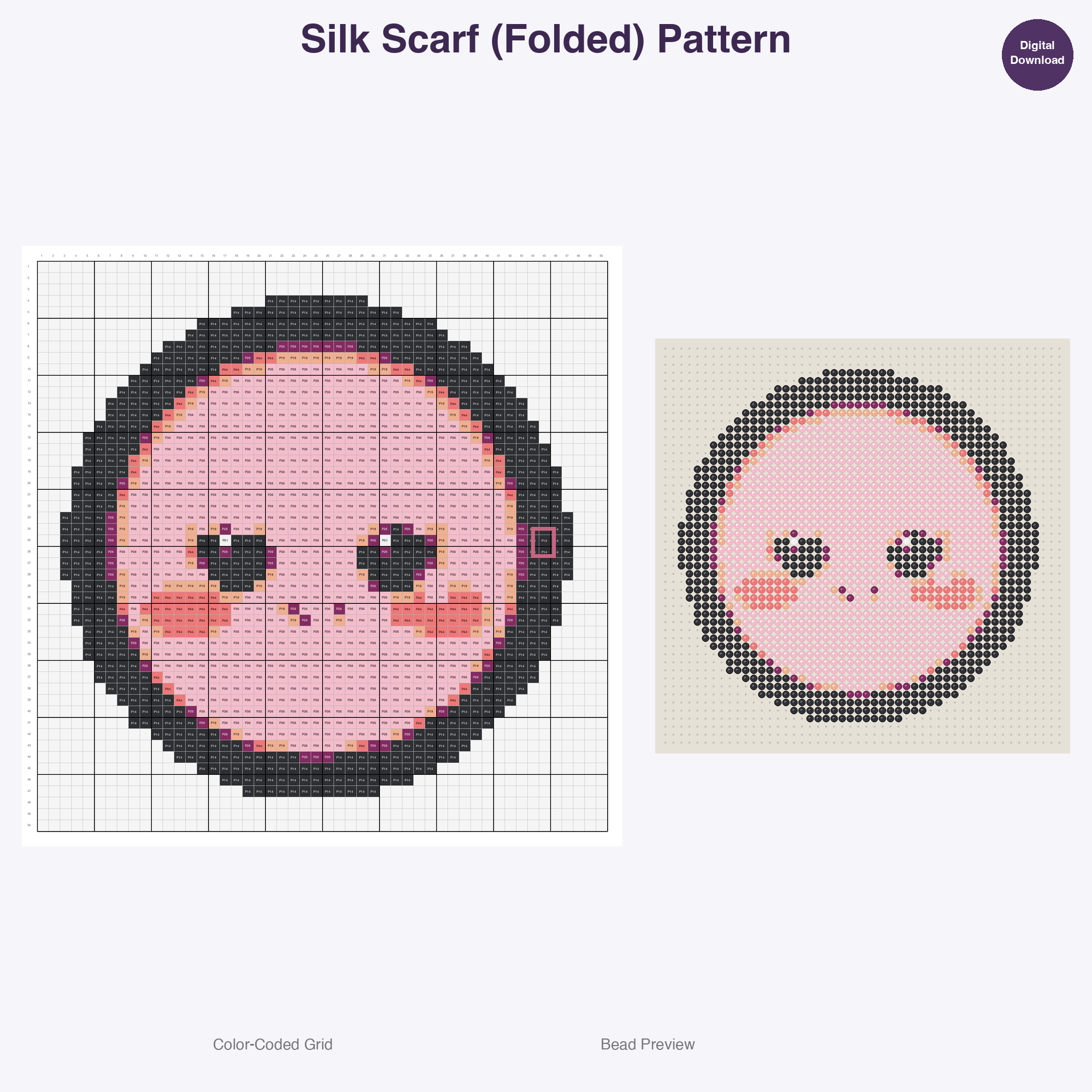Glamour Glitter Vanity Perler Bead Patterns Bundle, 48 Designs (PDF Digital Download)