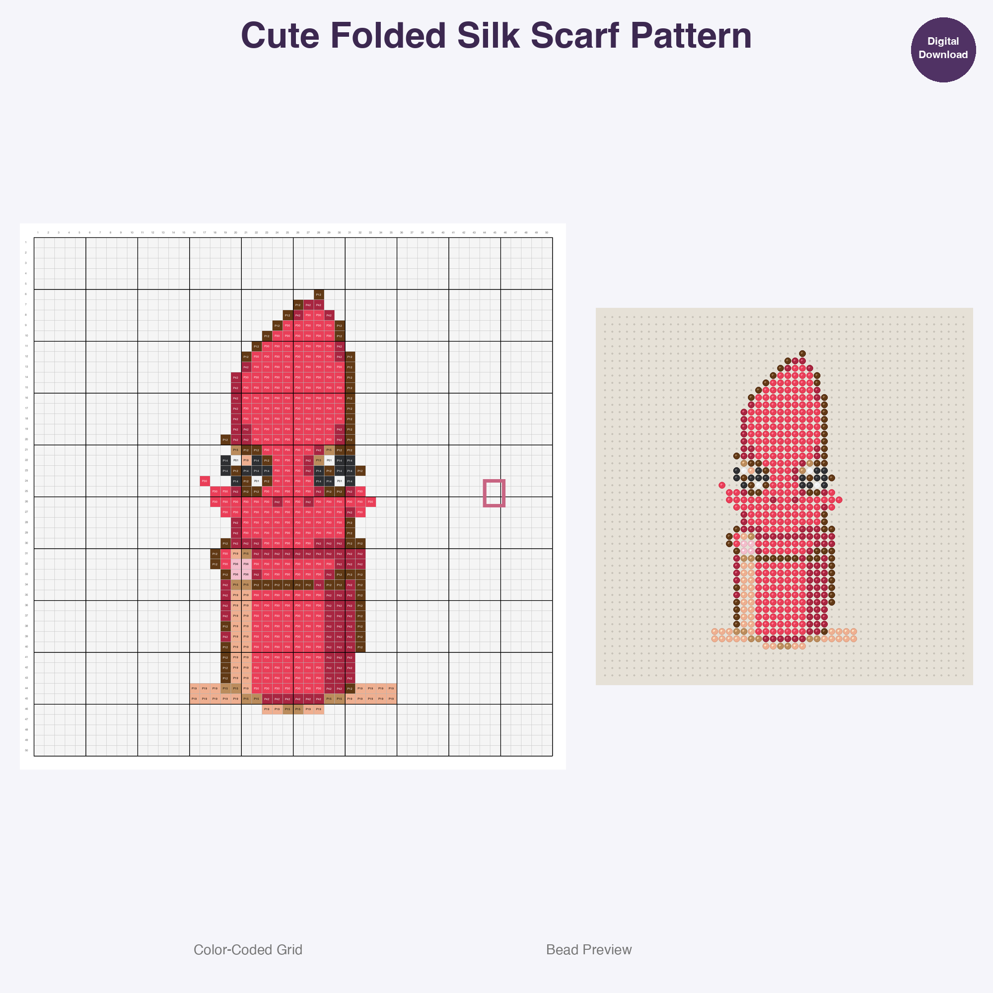 Glamour Glow Beauty Perler Bead Patterns Bundle, 48 Designs (PDF Digital Download)