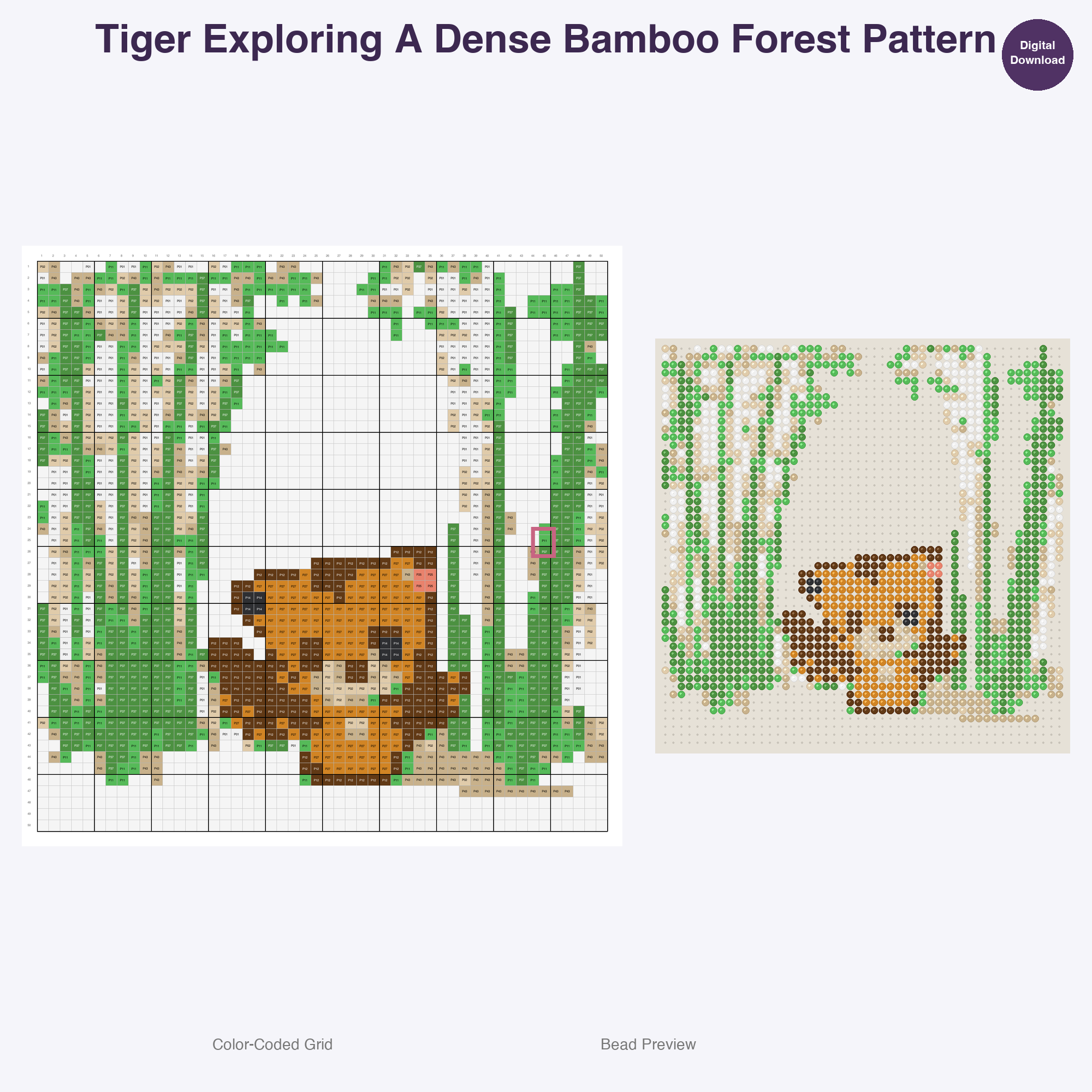 Globetrotting Animal Adventures Perler Bead Patterns, 48 Designs x 3 Grid Sizes (29x29 + 50x50 + 128x128), Fuse Bead PDF Digital Download