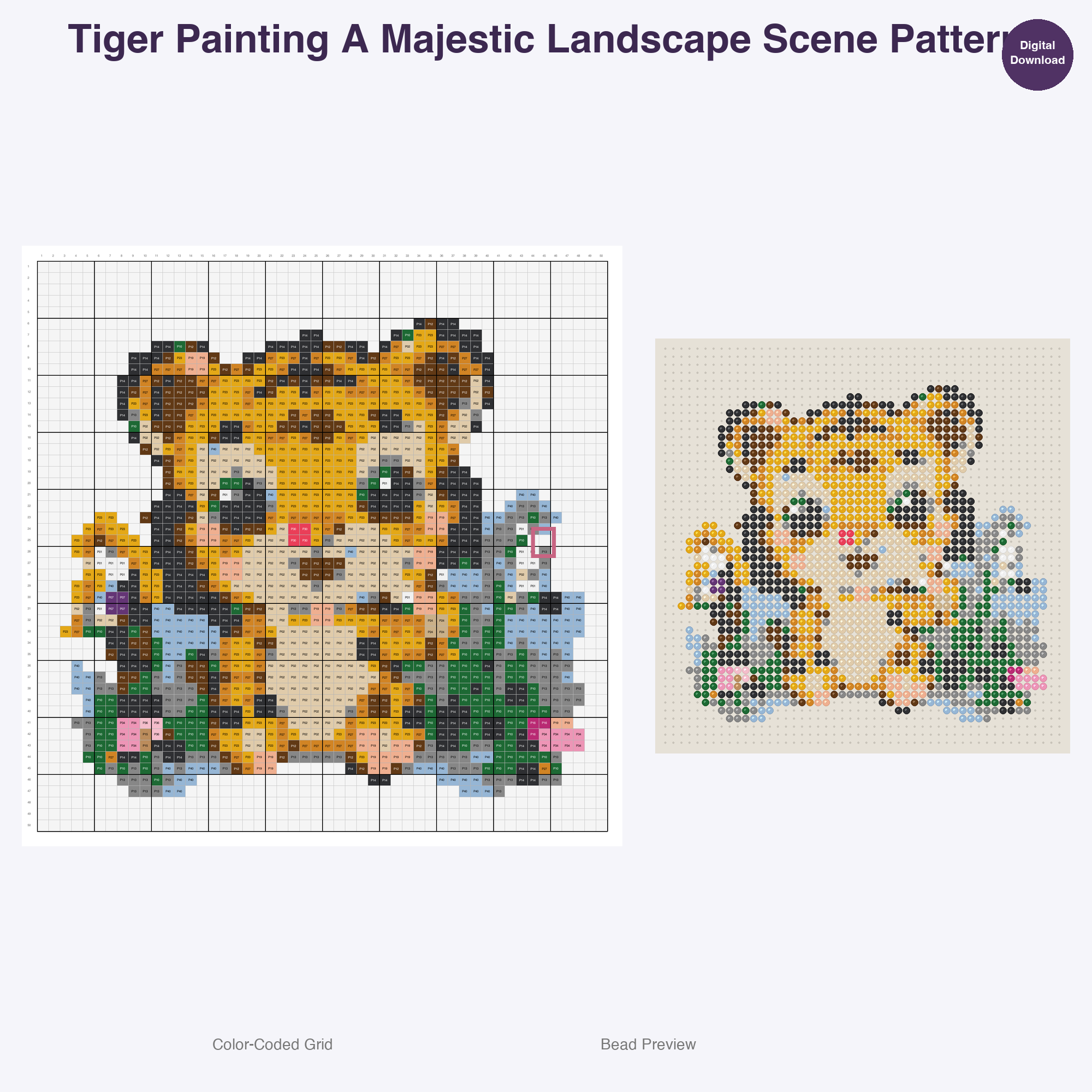 Globetrotting Animal Adventures Perler Bead Patterns, 48 Designs x 3 Grid Sizes (29x29 + 50x50 + 128x128), Fuse Bead PDF Digital Download