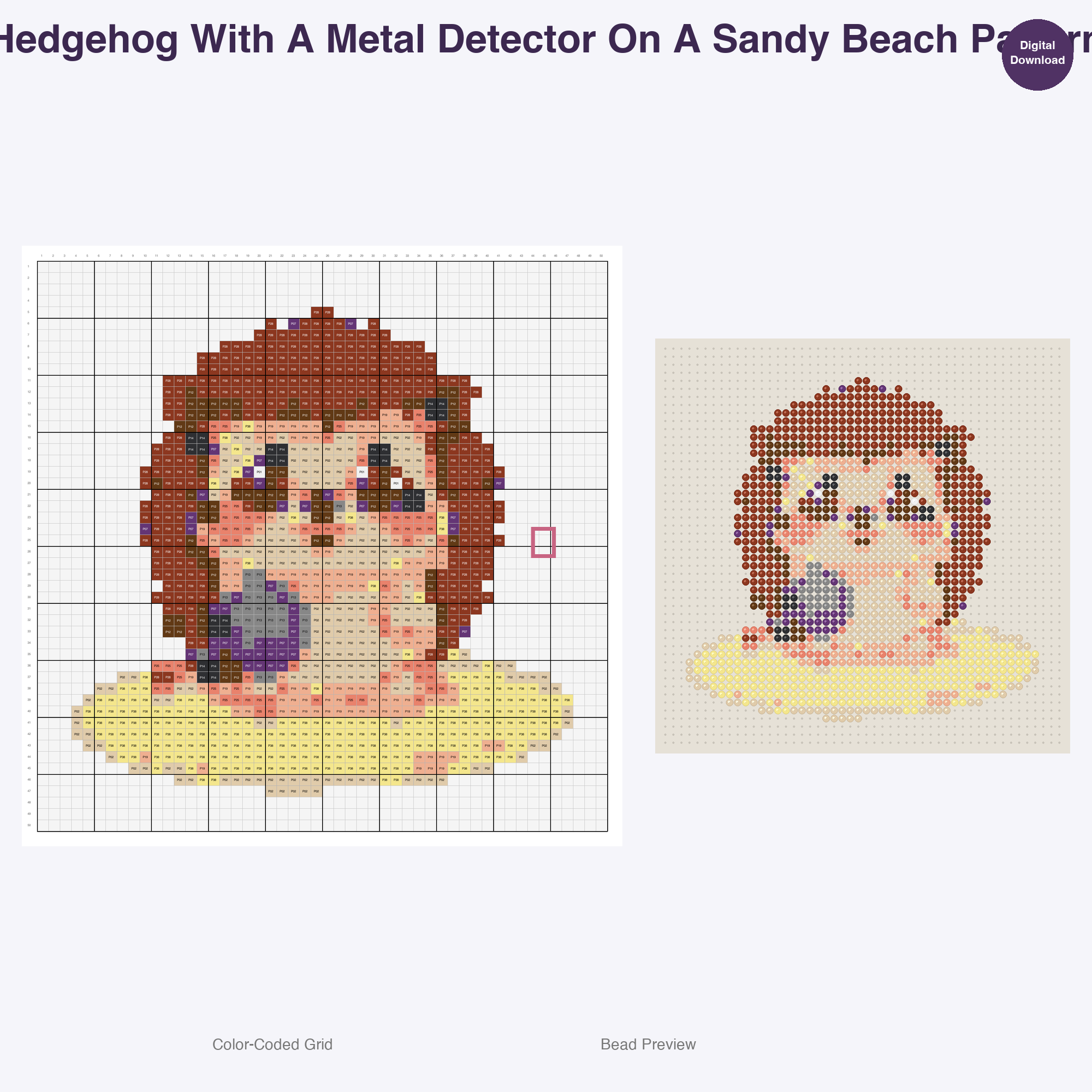 Globetrotting Animal Adventures Perler Bead Patterns, 48 Designs x 3 Grid Sizes (29x29 + 50x50 + 128x128), Fuse Bead PDF Digital Download