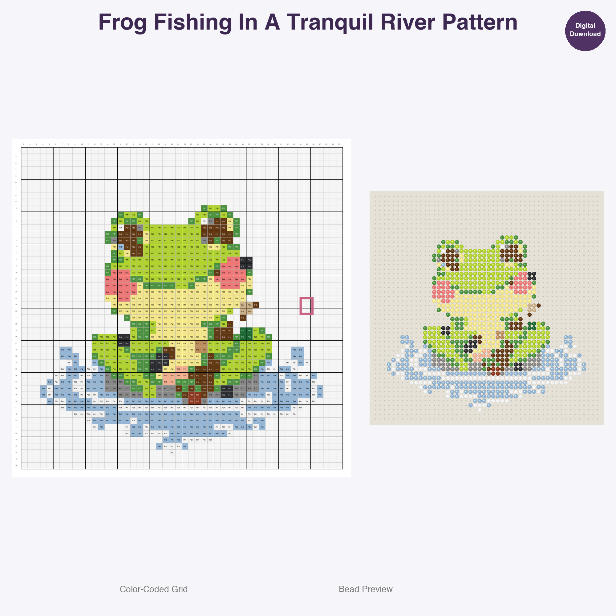Globetrotting Animal Adventures Perler Bead Patterns, 48 Designs x 3 Grid Sizes (29x29 + 50x50 + 128x128), Fuse Bead PDF Digital Download