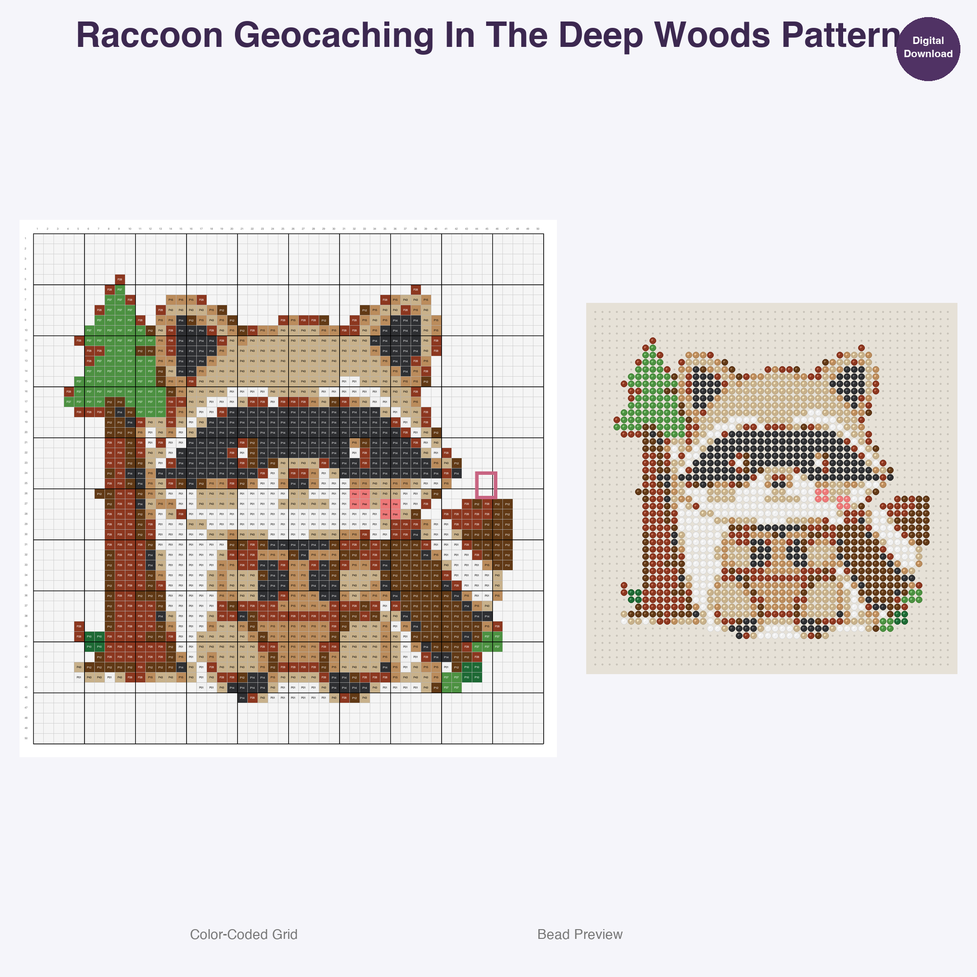 Globetrotting Animal Adventures Perler Bead Patterns, 48 Designs x 3 Grid Sizes (29x29 + 50x50 + 128x128), Fuse Bead PDF Digital Download