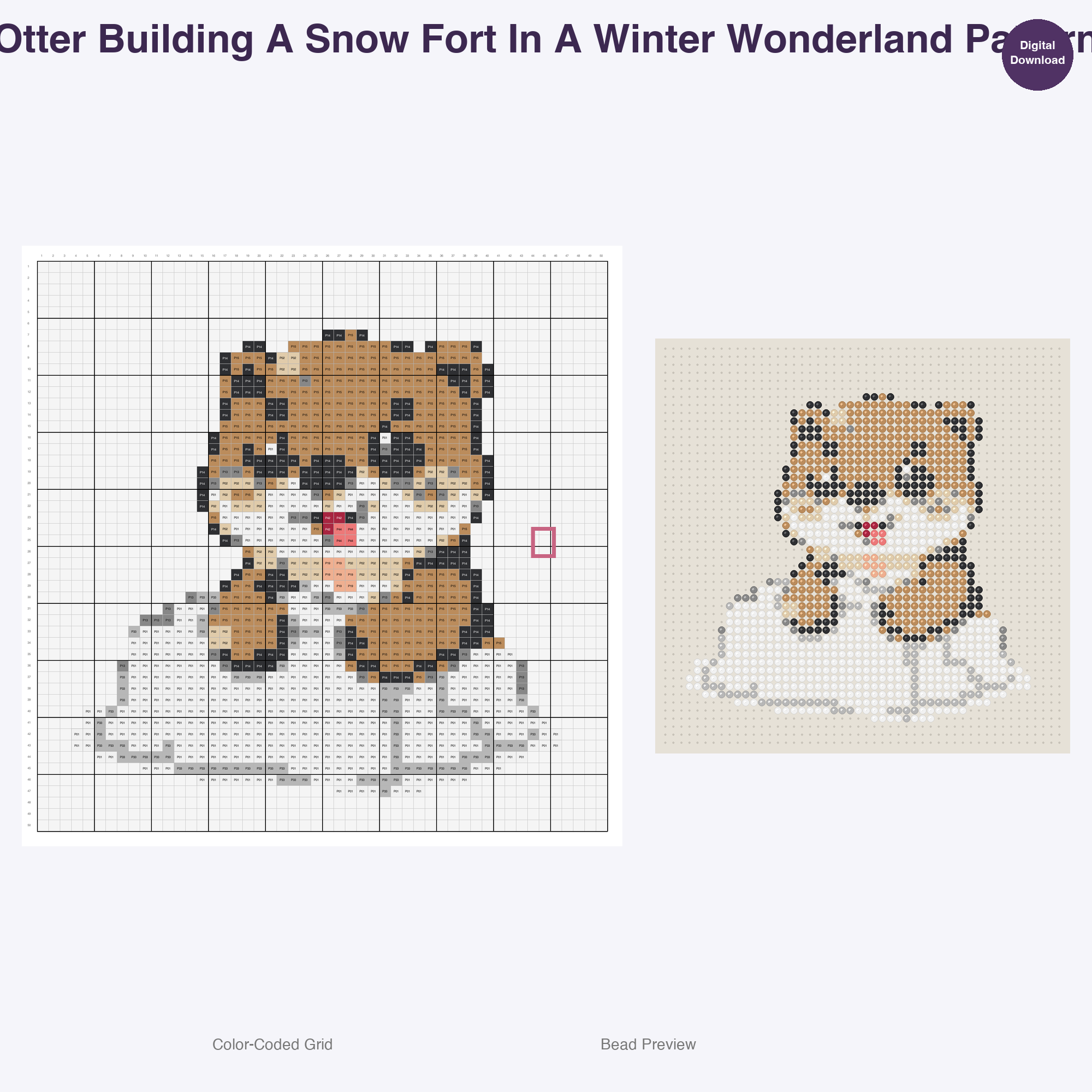 Globetrotting Animal Adventures Perler Bead Patterns, 48 Designs x 3 Grid Sizes (29x29 + 50x50 + 128x128), Fuse Bead PDF Digital Download