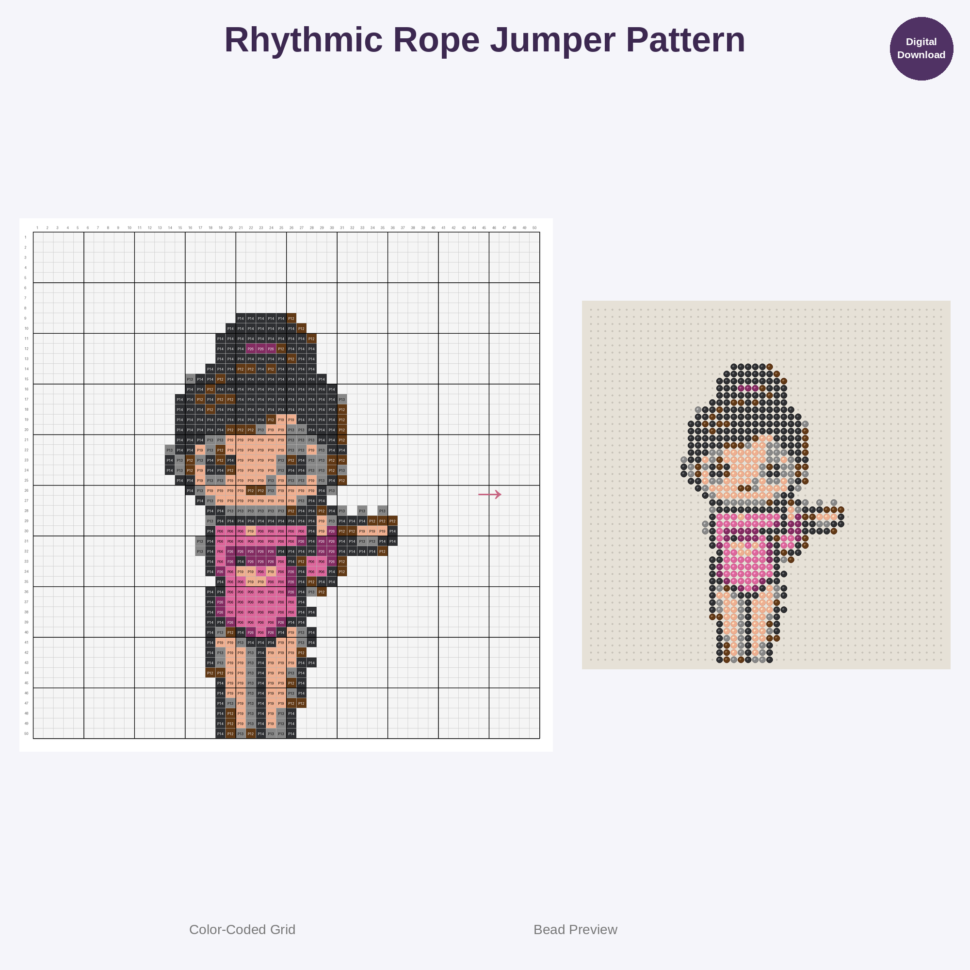 Gymnastics Glamour Perler Bead Patterns Bundle, 48 Designs (PDF Digital Download)