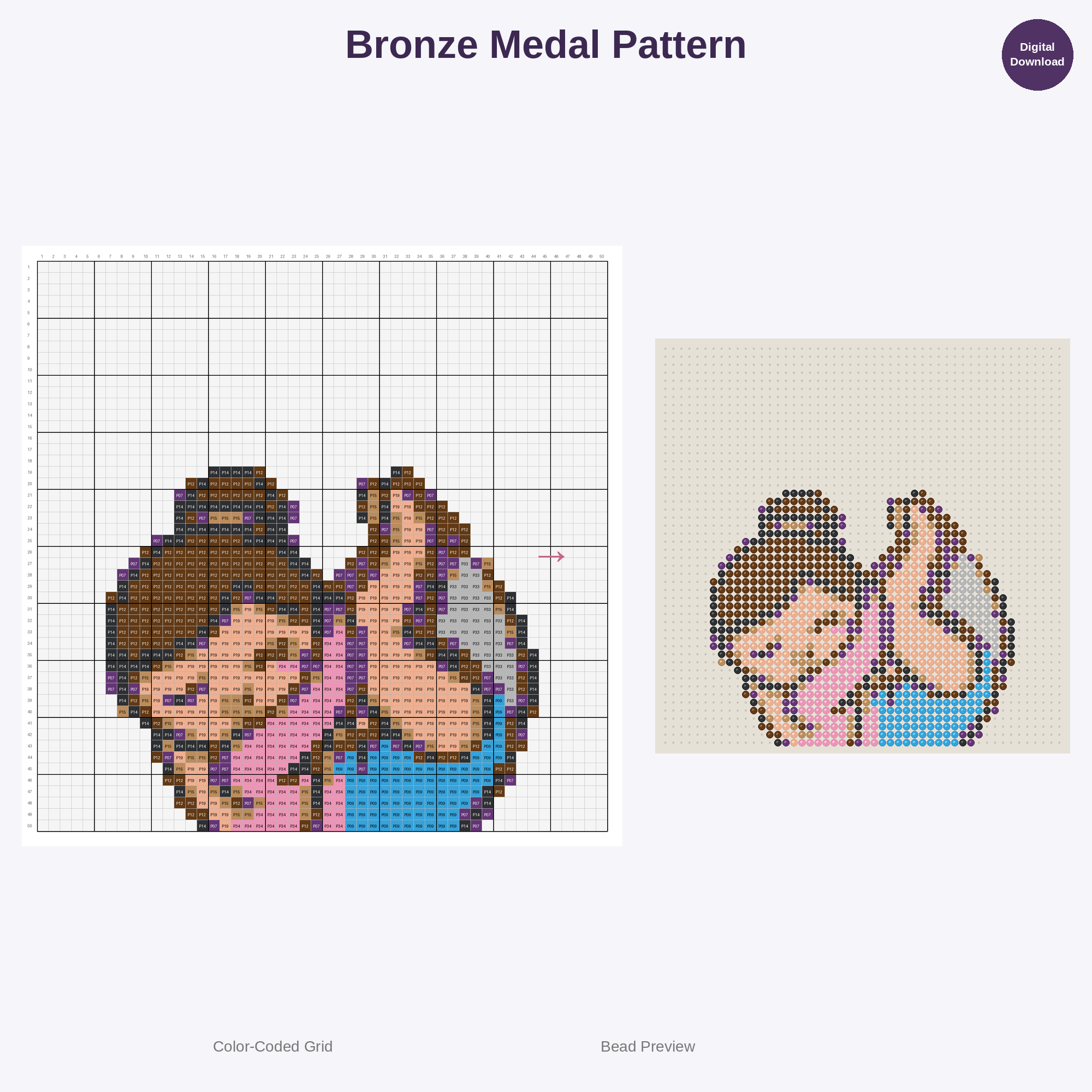 Gymnastics Glamour Perler Bead Patterns Bundle, 48 Designs (PDF Digital Download)