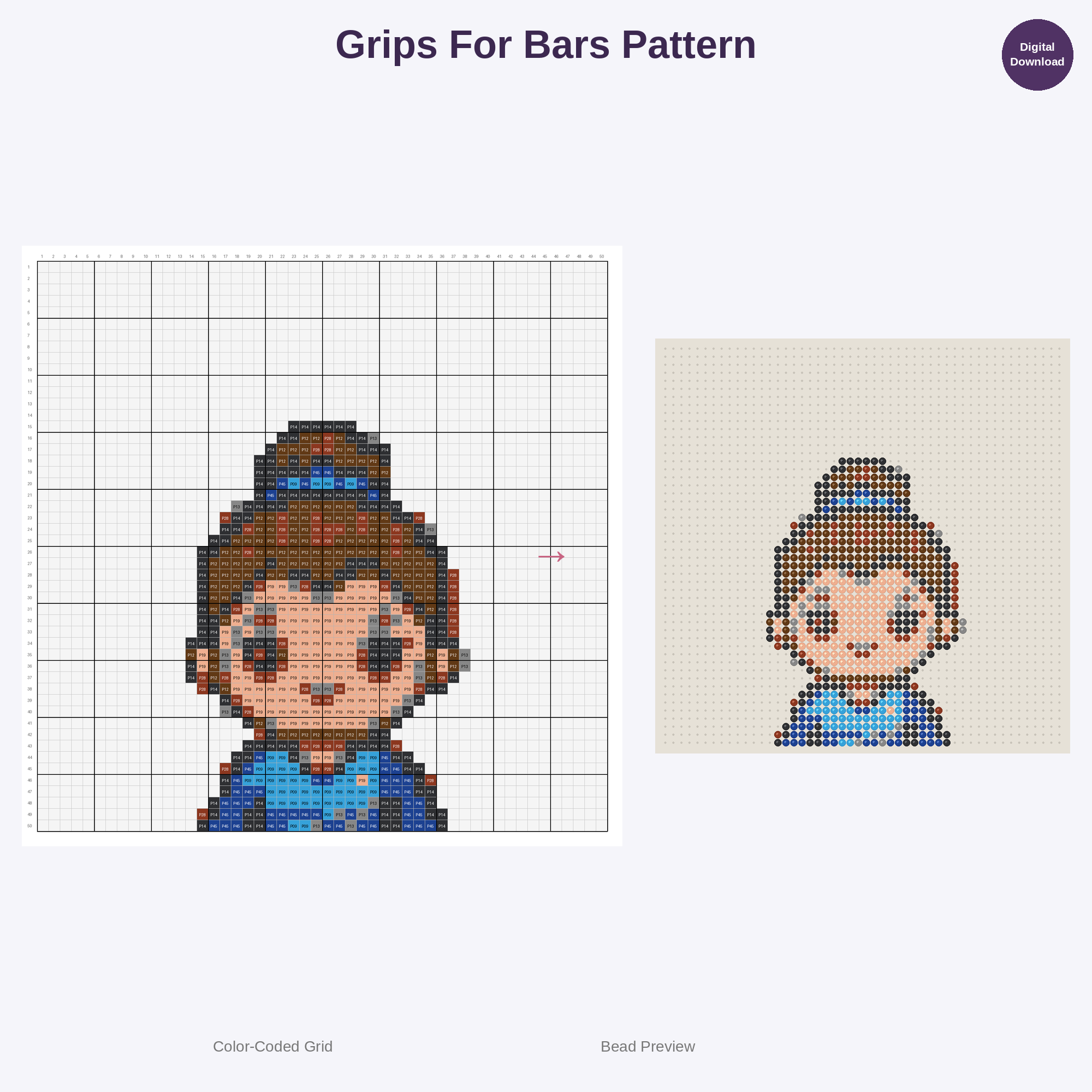 Gymnastics Glamour Perler Bead Patterns Bundle, 48 Designs (PDF Digital Download)