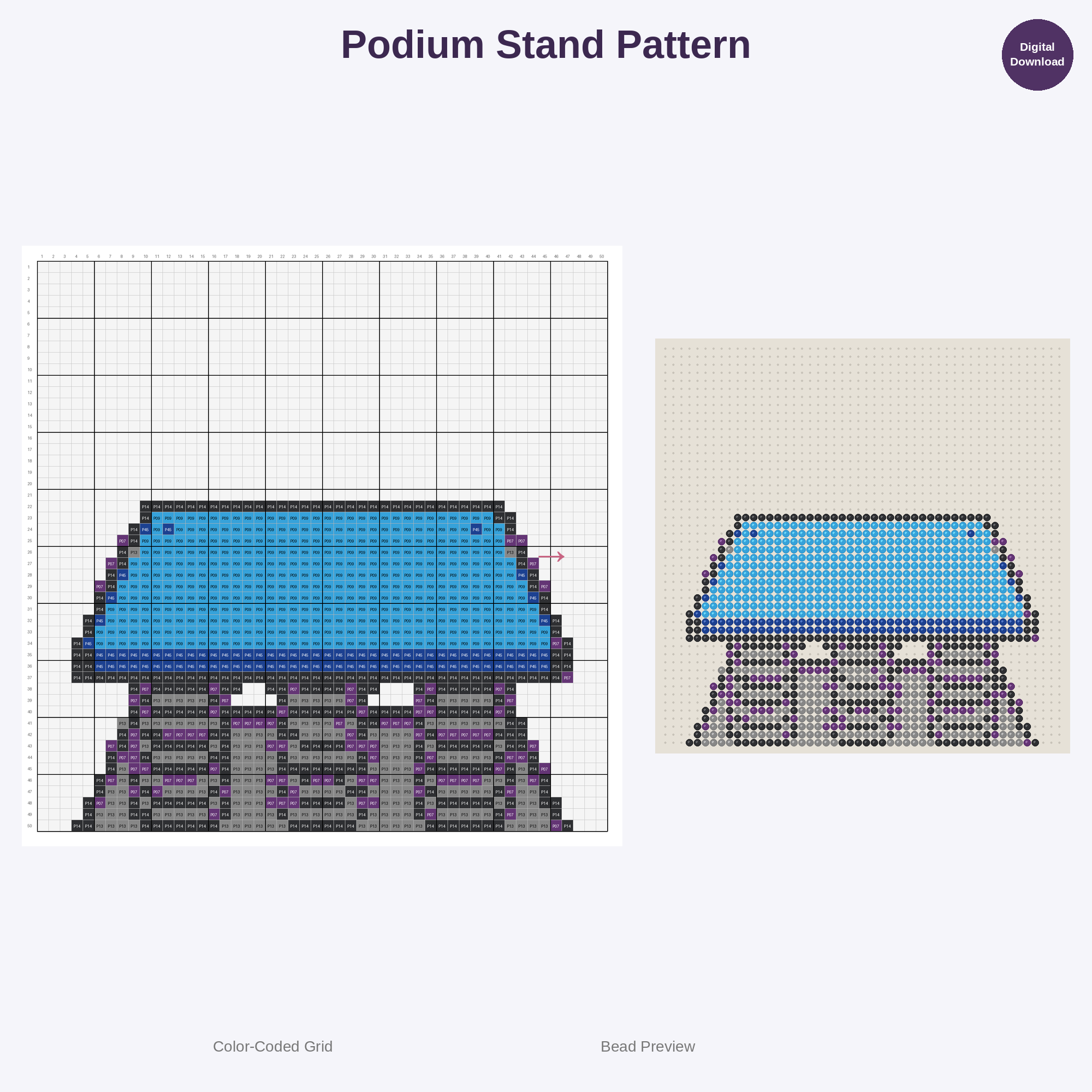 Gymnastics Glamour Perler Bead Patterns Bundle, 48 Designs (PDF Digital Download)