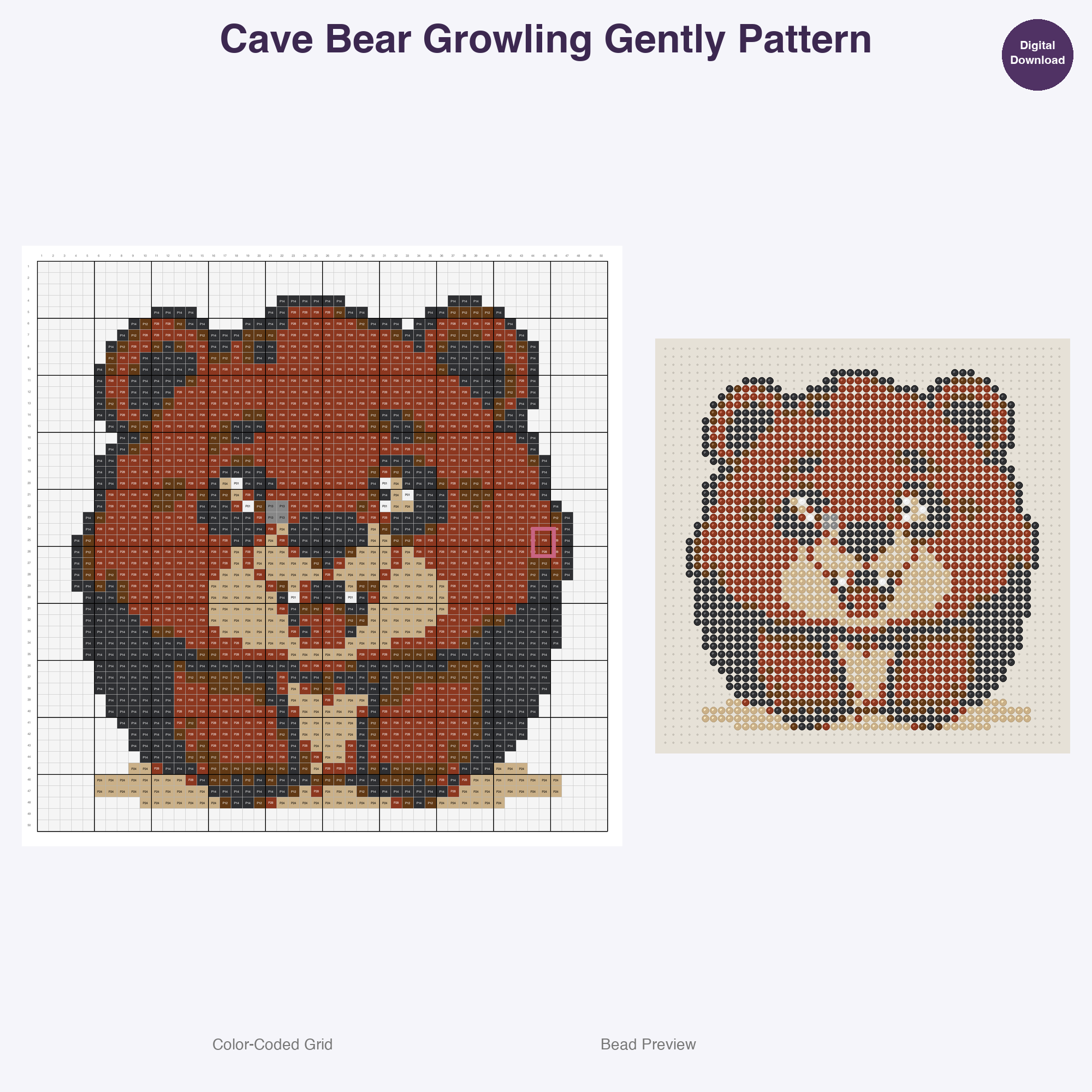 Ice Age Adorables Perler Bead Patterns Bundle, 48 Designs (PDF Digital Download)
