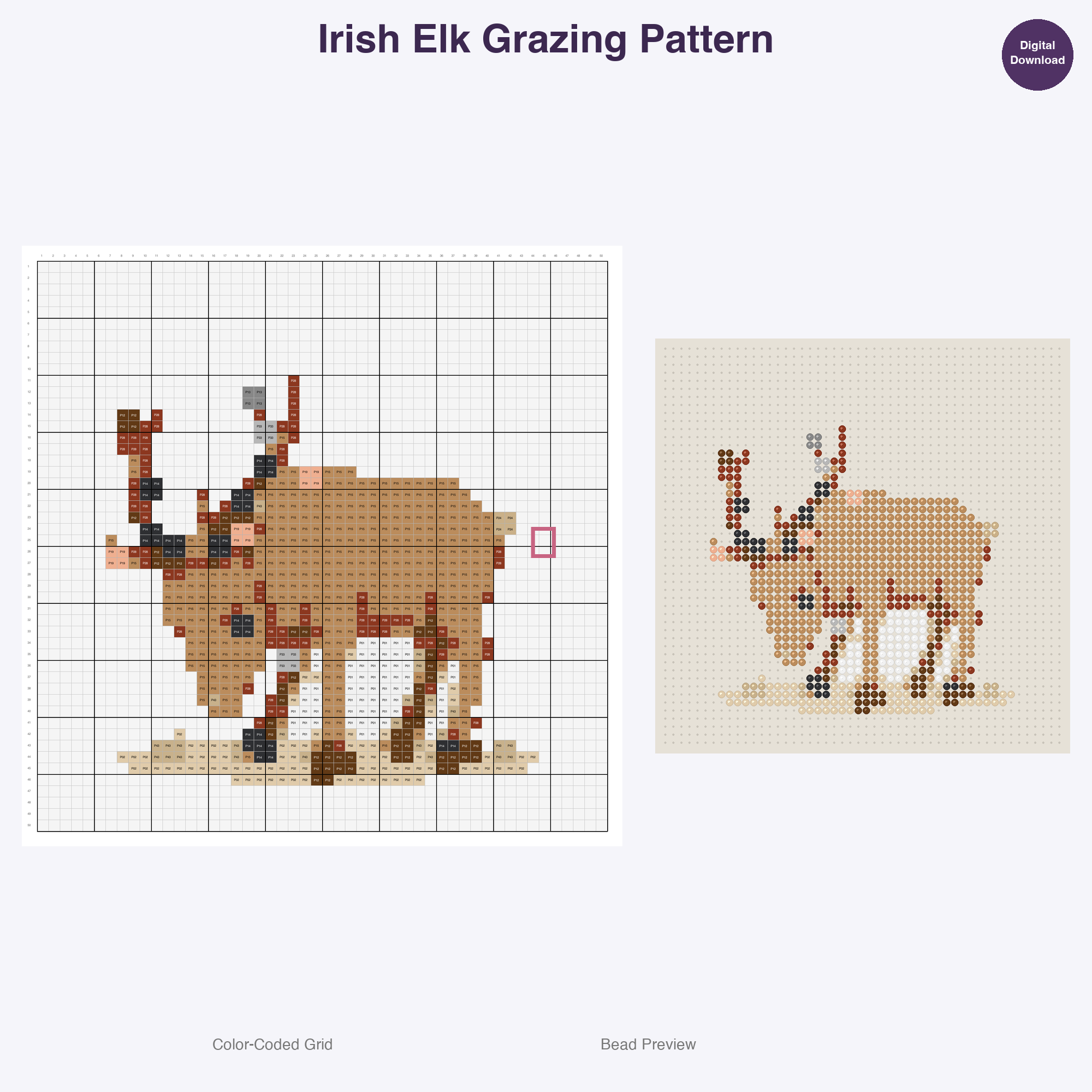 Ice Age Adorables Perler Bead Patterns Bundle, 48 Designs (PDF Digital Download)