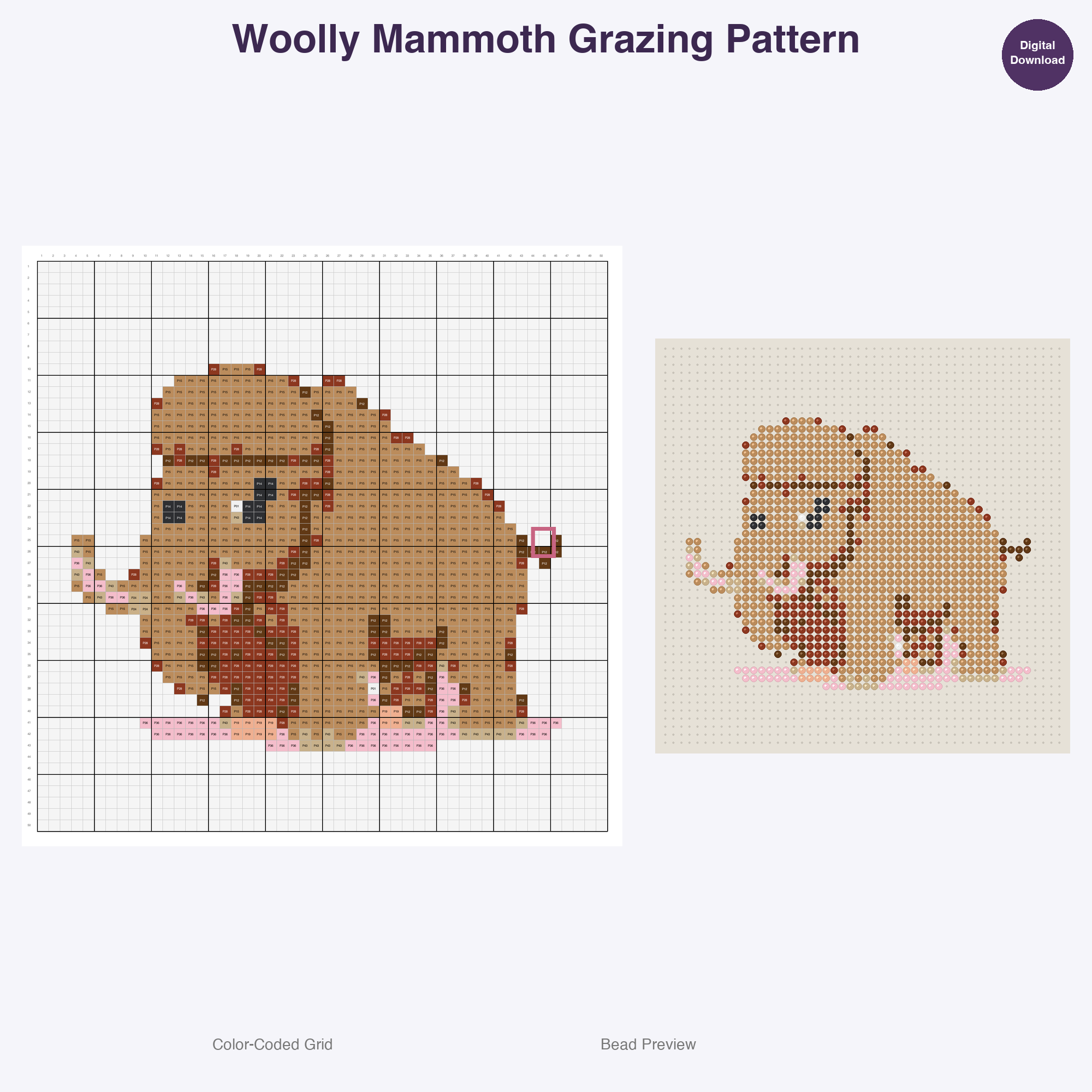 Ice Age Adorables Perler Bead Patterns Bundle, 48 Designs (PDF Digital Download)