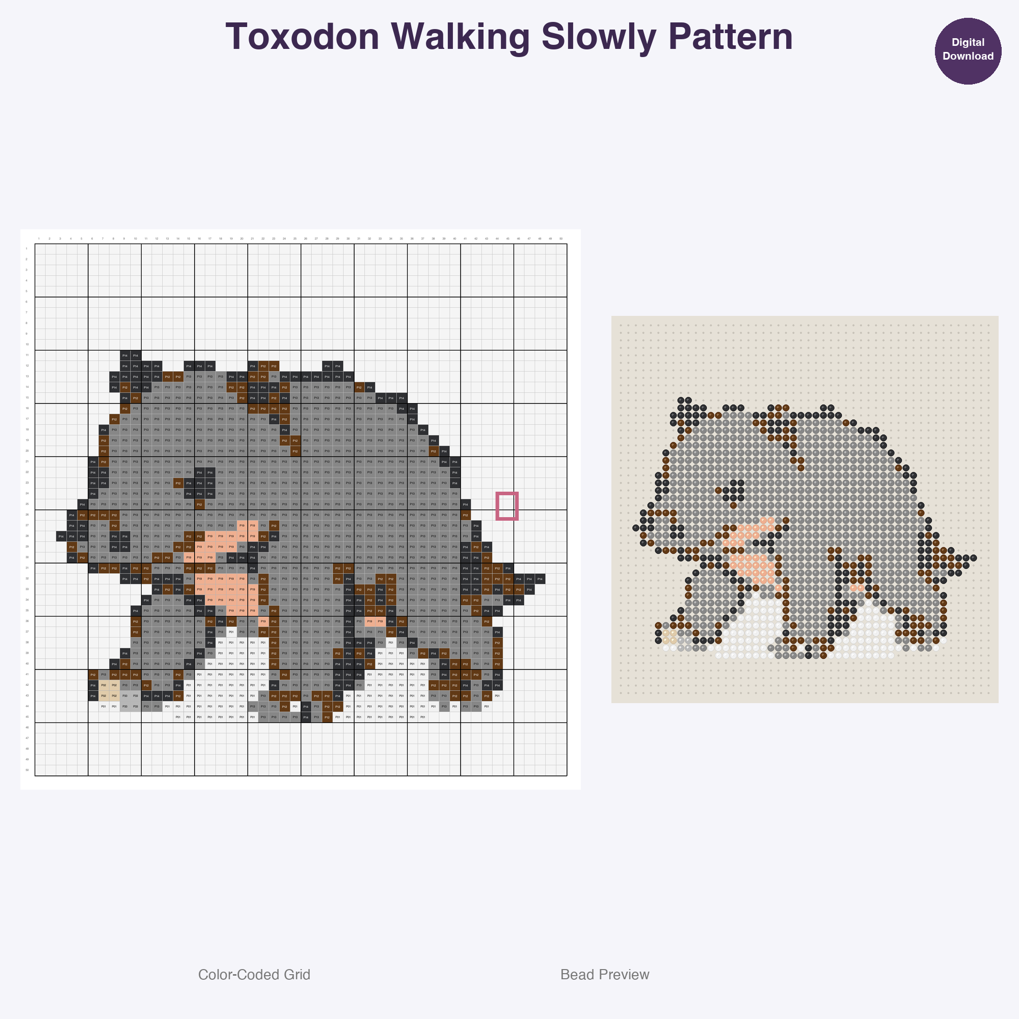 Ice Age Adorables Perler Bead Patterns Bundle, 48 Designs (PDF Digital Download)