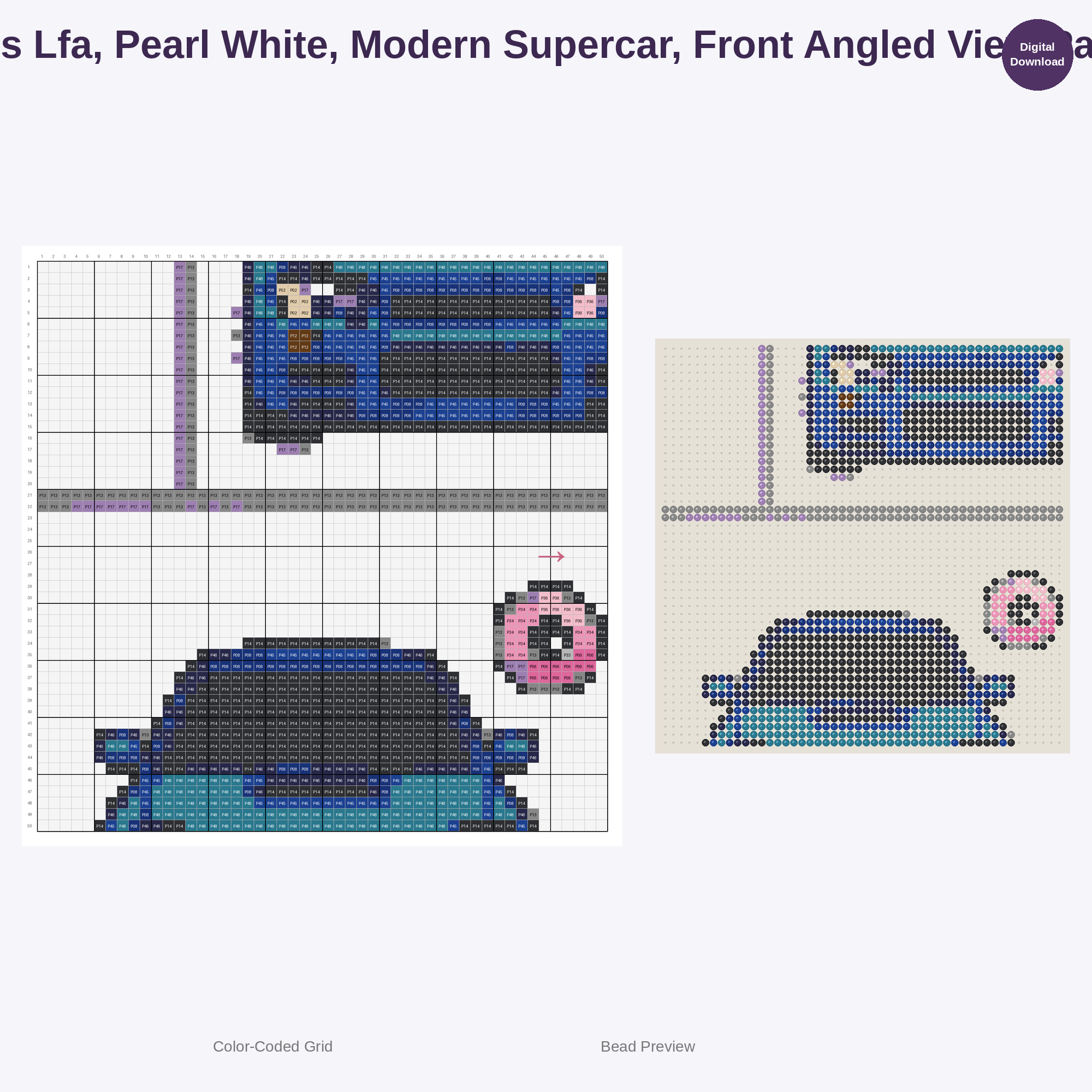 Kawaii JDM Drifters & Racers Perler Bead Patterns Bundle, 48 Designs (PDF Digital Download)