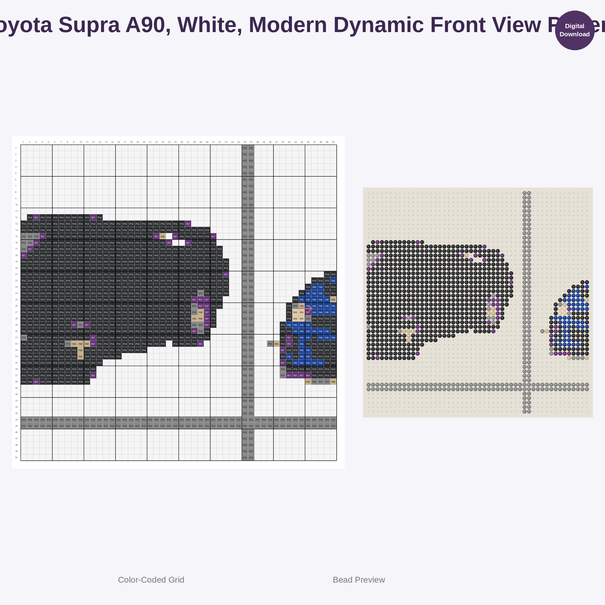 Kawaii JDM Drifters & Racers Perler Bead Patterns Bundle, 48 Designs (PDF Digital Download)