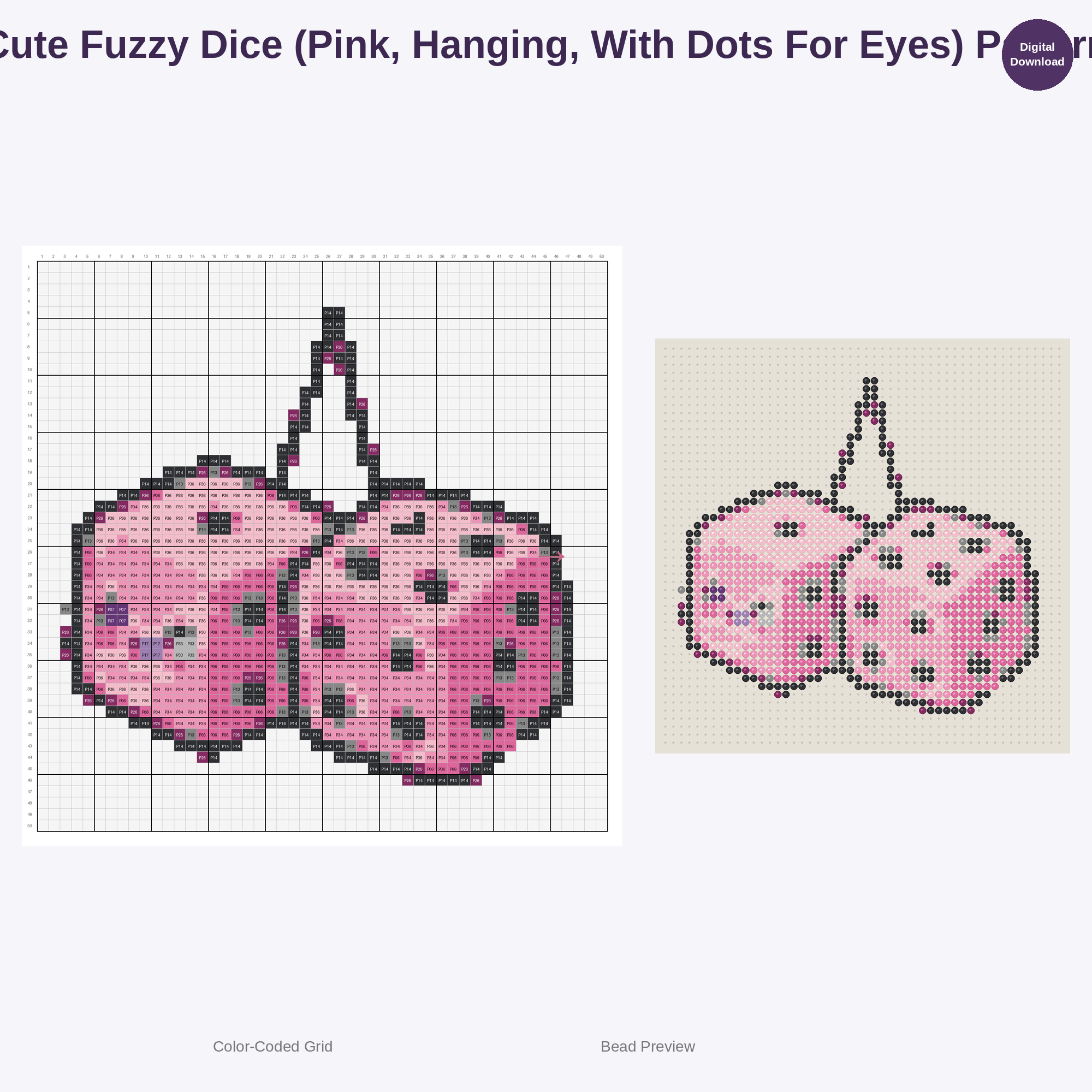 Cute Car Parts & Mechanic Tools Perler Bead Patterns Bundle, 48 Designs (PDF Digital Download)