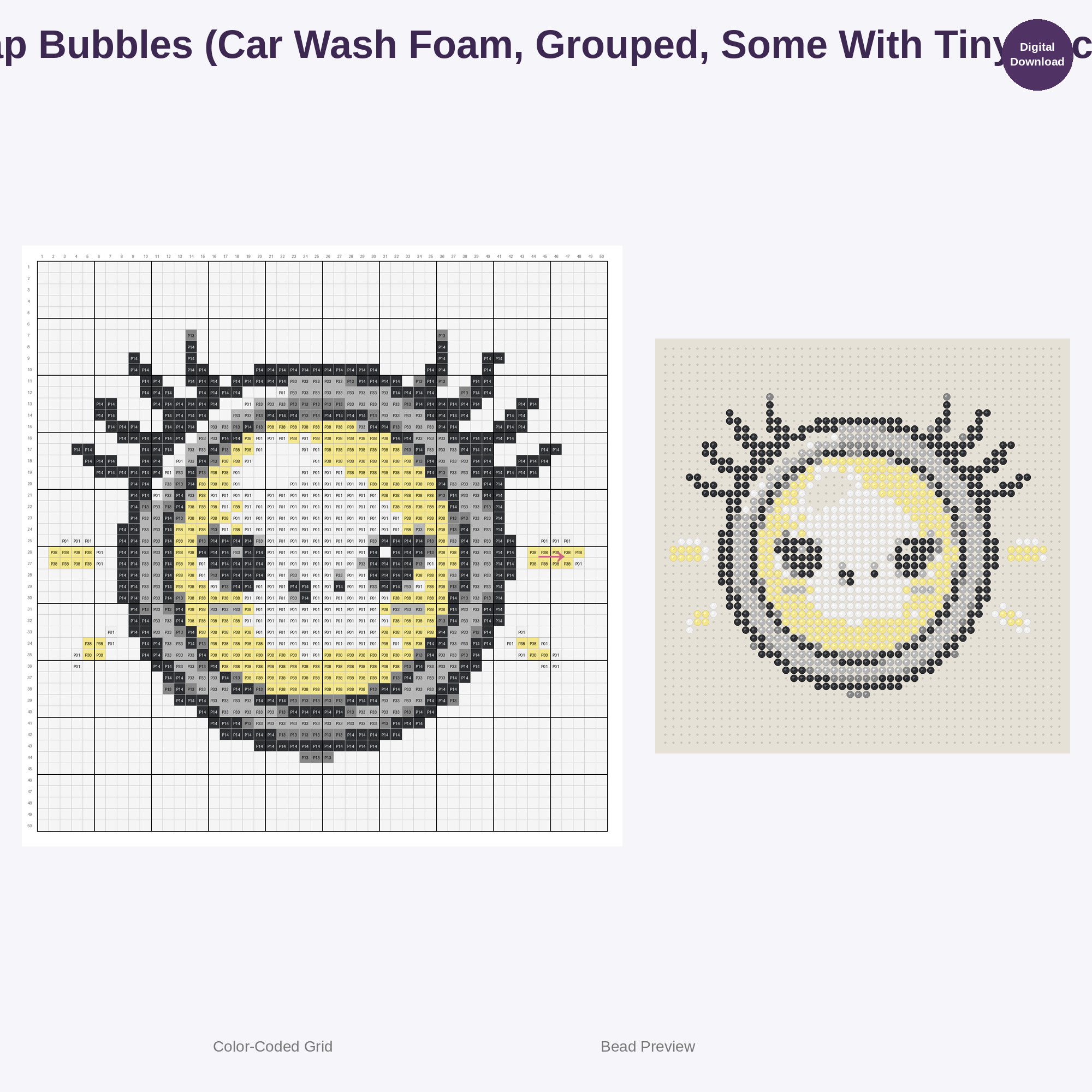 Cute Car Parts & Mechanic Tools Perler Bead Patterns Bundle, 48 Designs (PDF Digital Download)