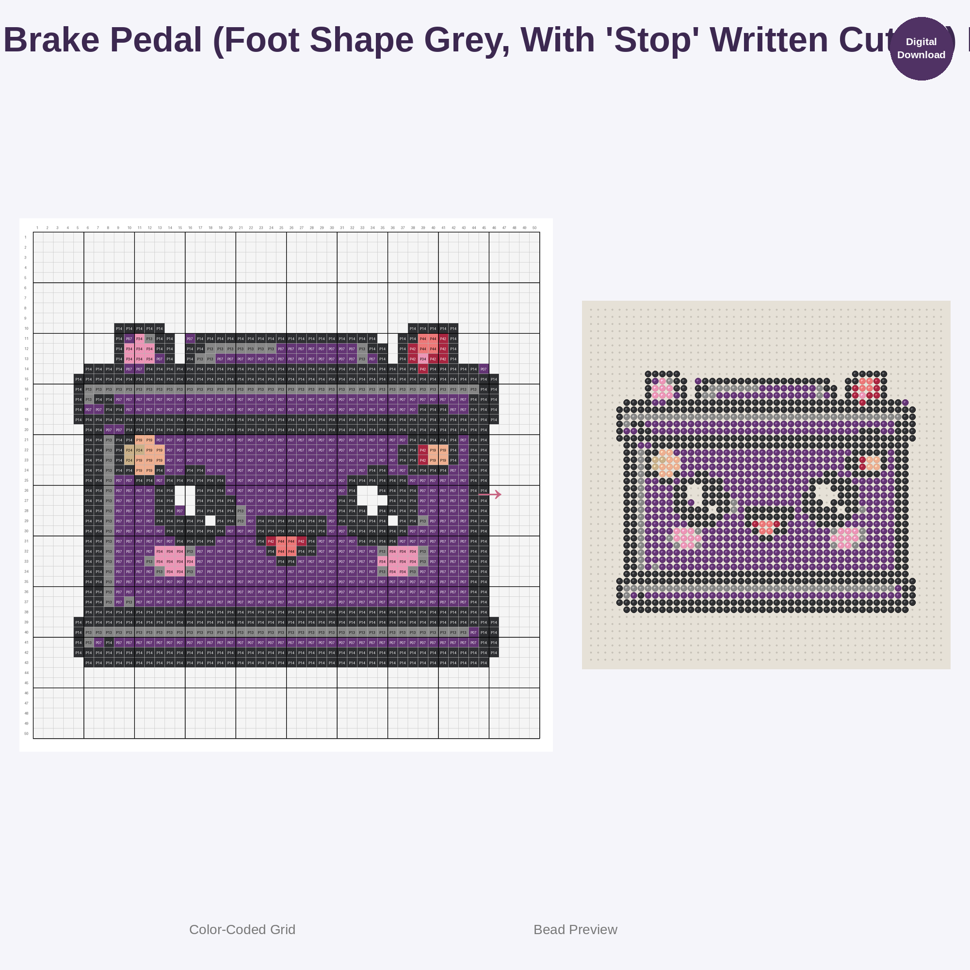 Cute Car Parts & Mechanic Tools Perler Bead Patterns Bundle, 48 Designs (PDF Digital Download)