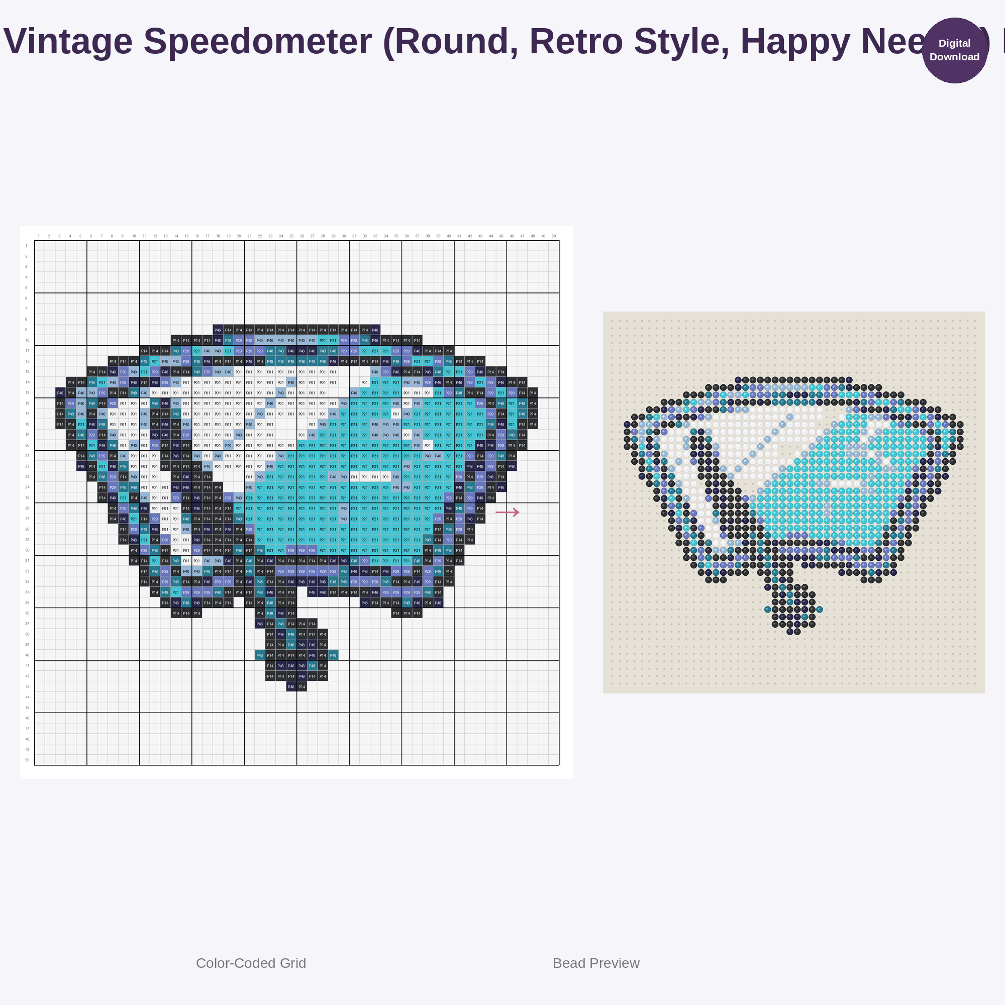 Cute Car Parts & Mechanic Tools Perler Bead Patterns Bundle, 48 Designs (PDF Digital Download)
