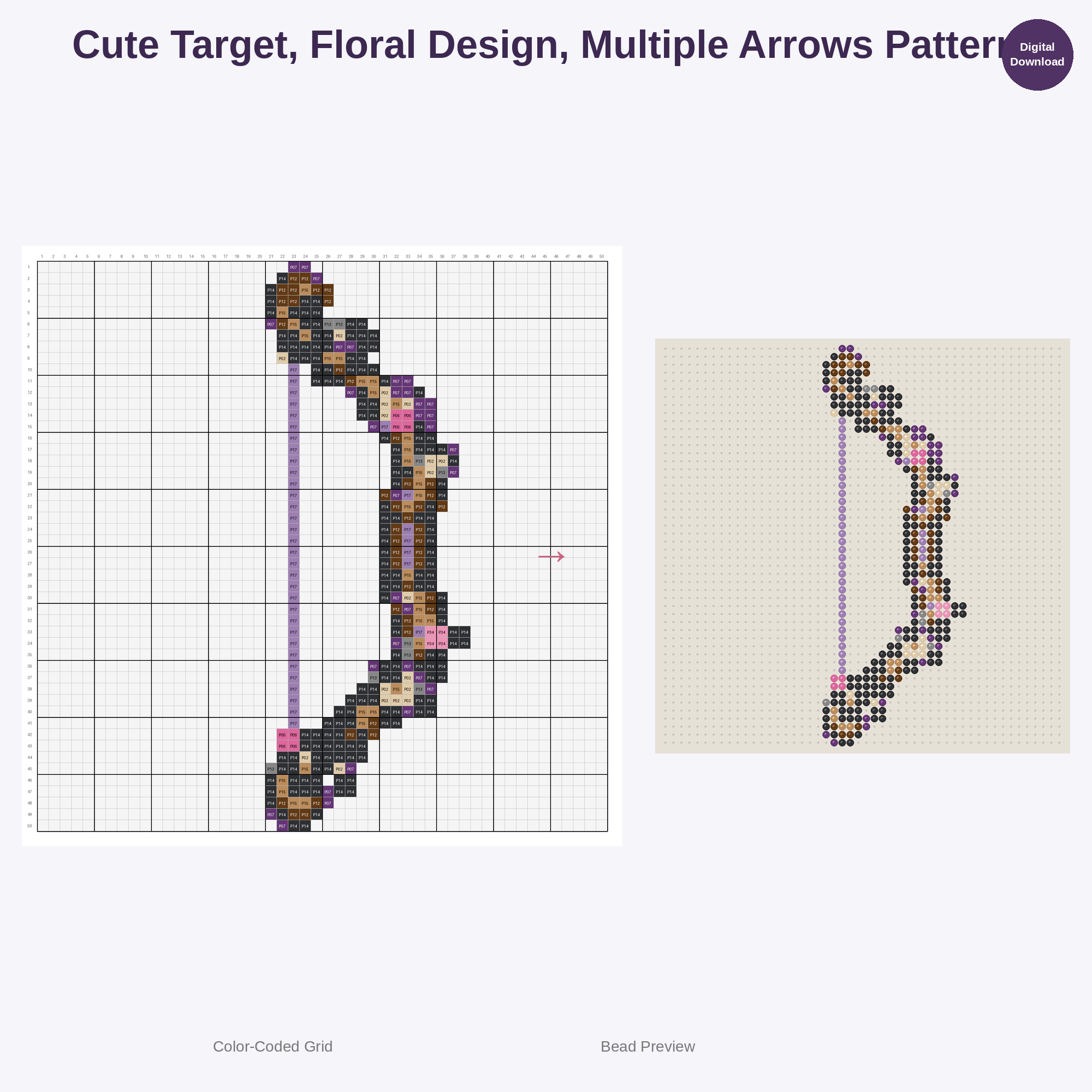 Kawaii Kids Archery Adventures Perler Bead Patterns Bundle, 48 Designs (PDF Digital Download)
