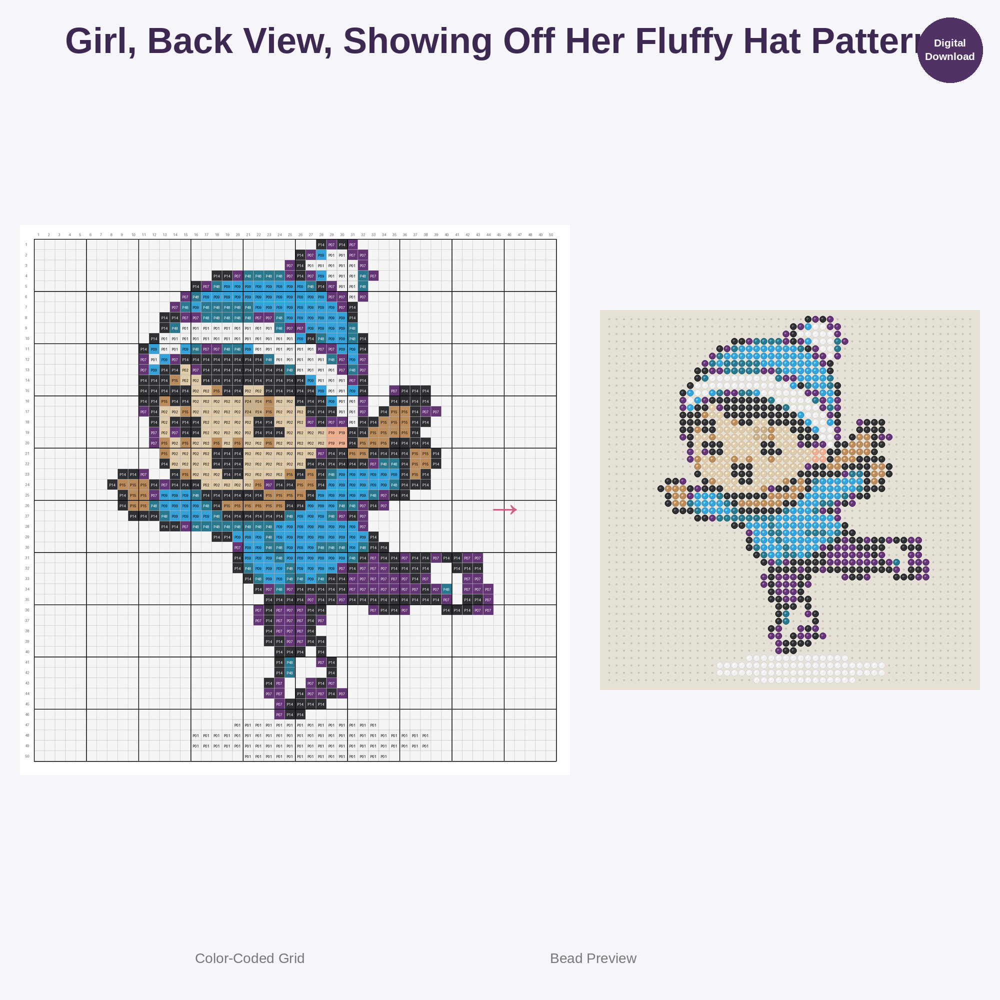 Kawaii Ice Skating Kids Perler Bead Patterns Bundle, 48 Designs (PDF Digital Download)