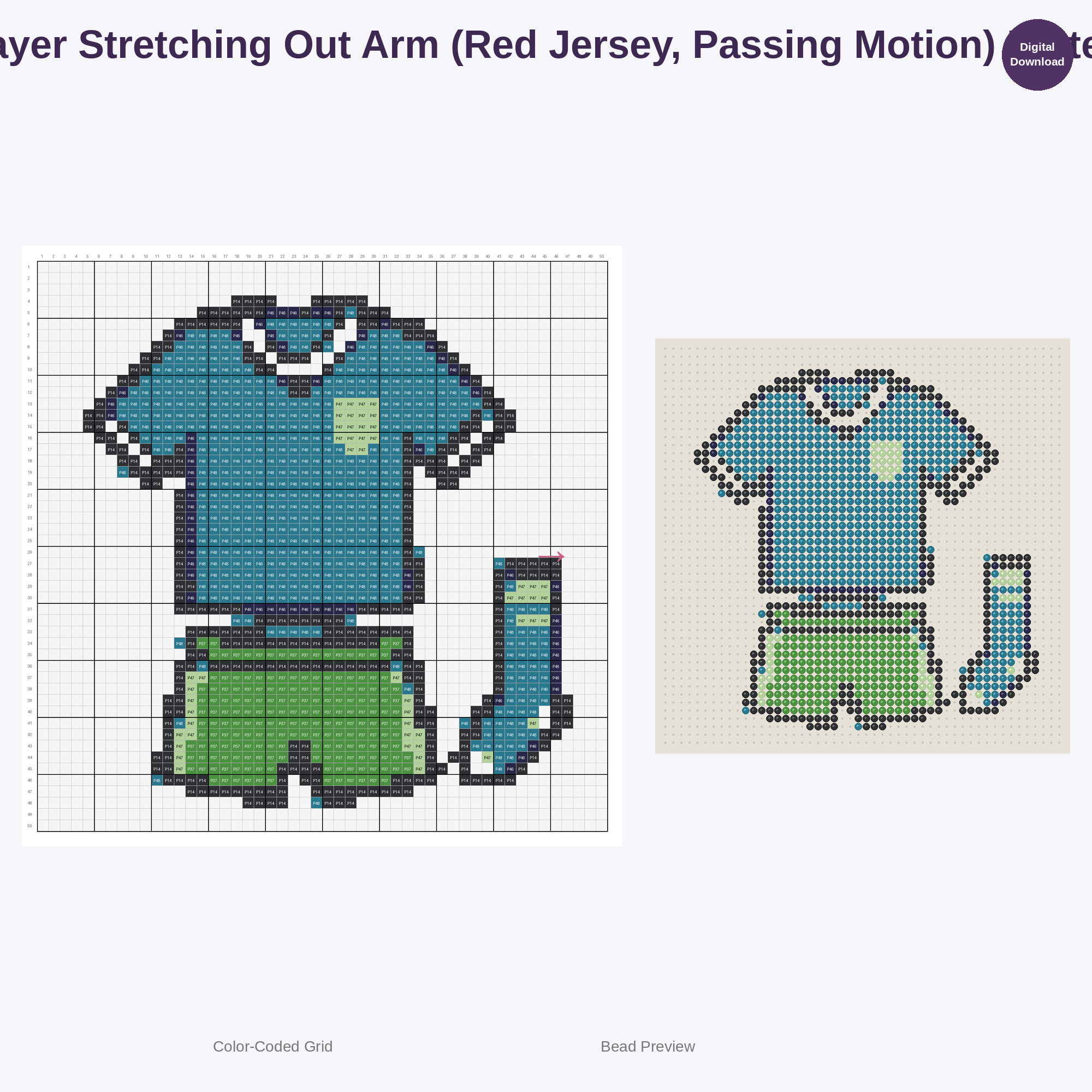 Kawaii Kids Rugby Playtime Perler Bead Patterns Bundle, 48 Designs (PDF Digital Download)