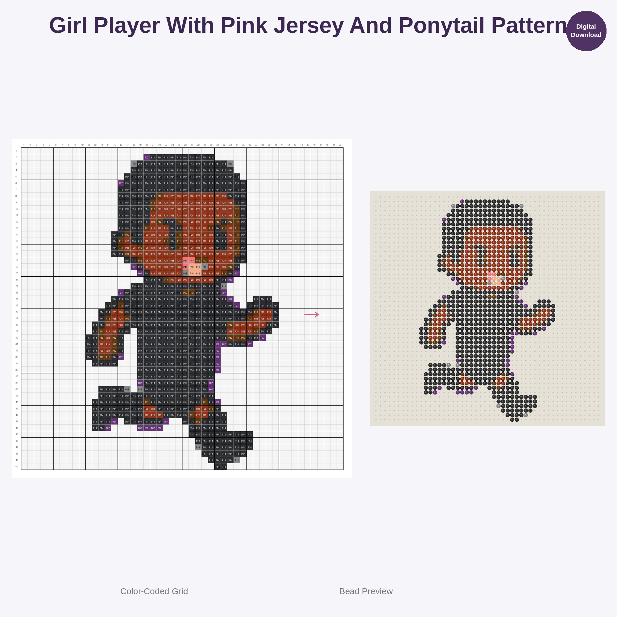 Cute Kawaii Kids Soccer Team Perler Bead Patterns Bundle, 48 Designs (PDF Digital Download)