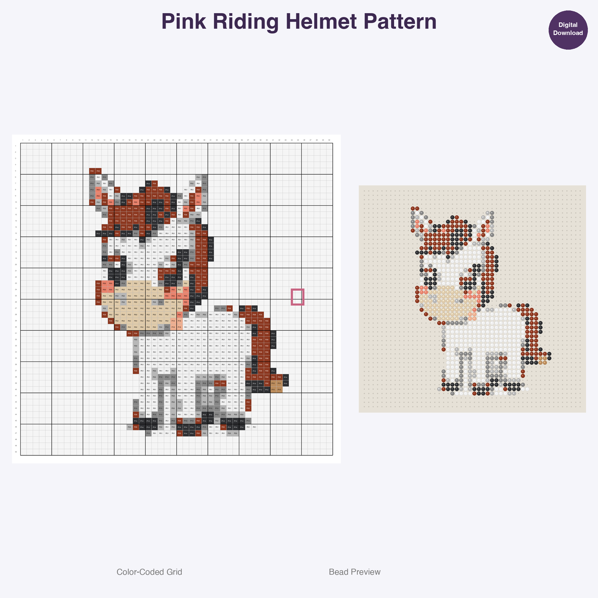 Cute Kids Equestrian Adventures Perler Bead Patterns Bundle, 48 Designs (PDF Digital Download)