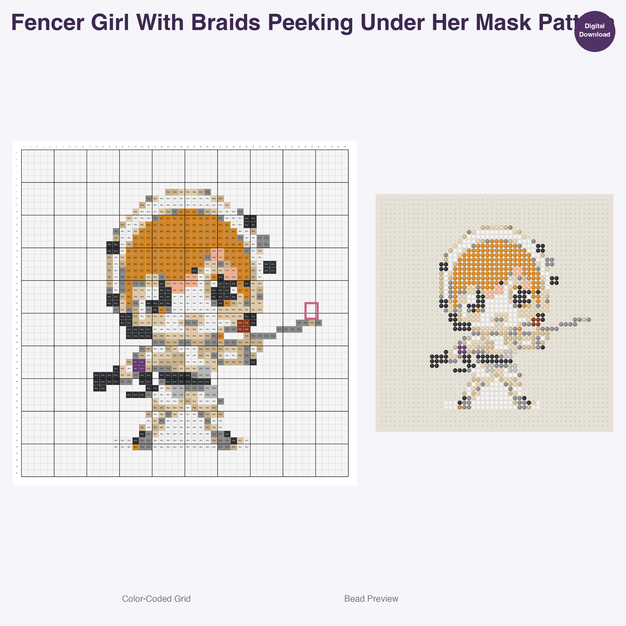 Cute Kids Fencing Adventures Perler Bead Patterns Bundle, 48 Designs (PDF Digital Download)