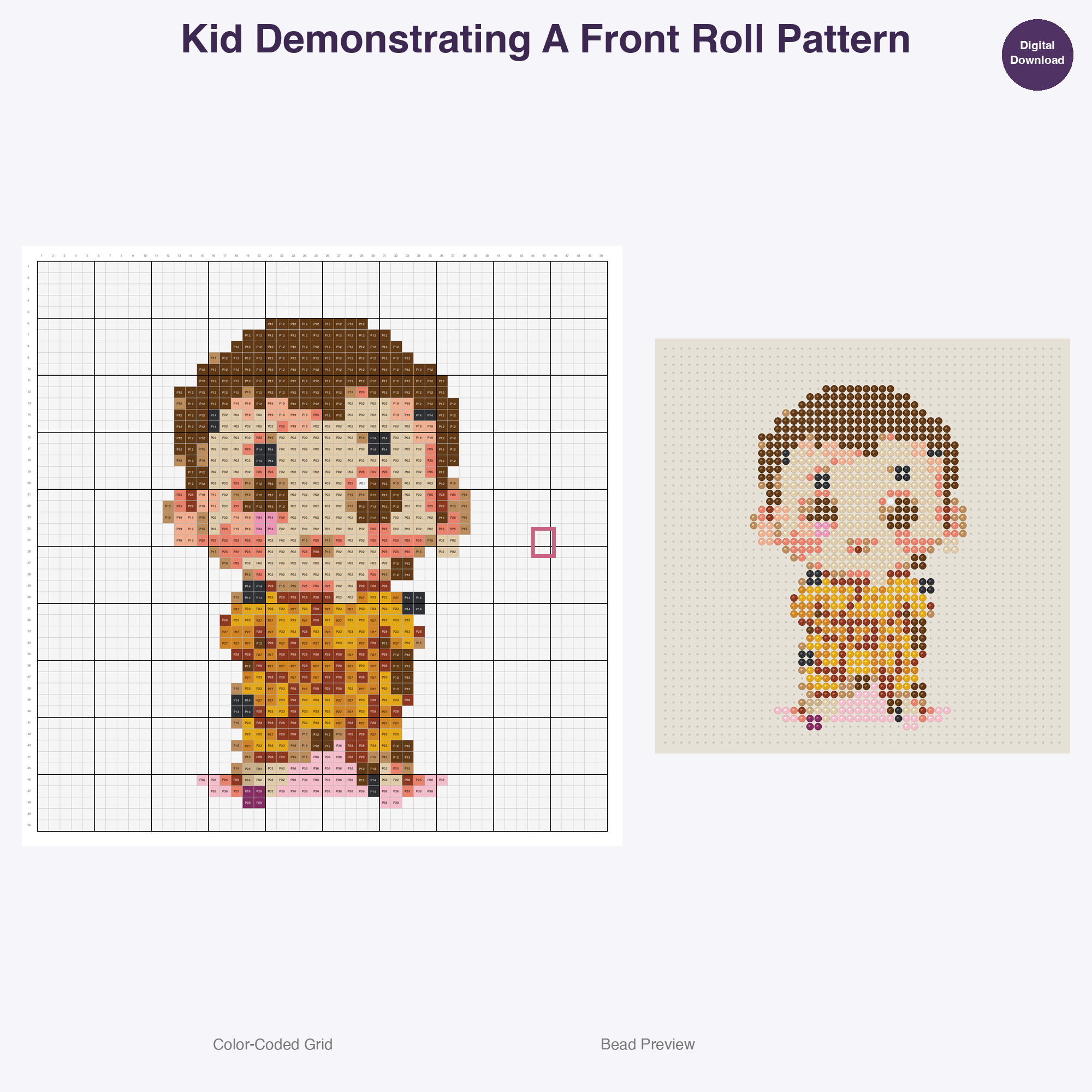 Kawaii Kids Karate Perler Bead Patterns Bundle, 48 Designs (PDF Digital Download)