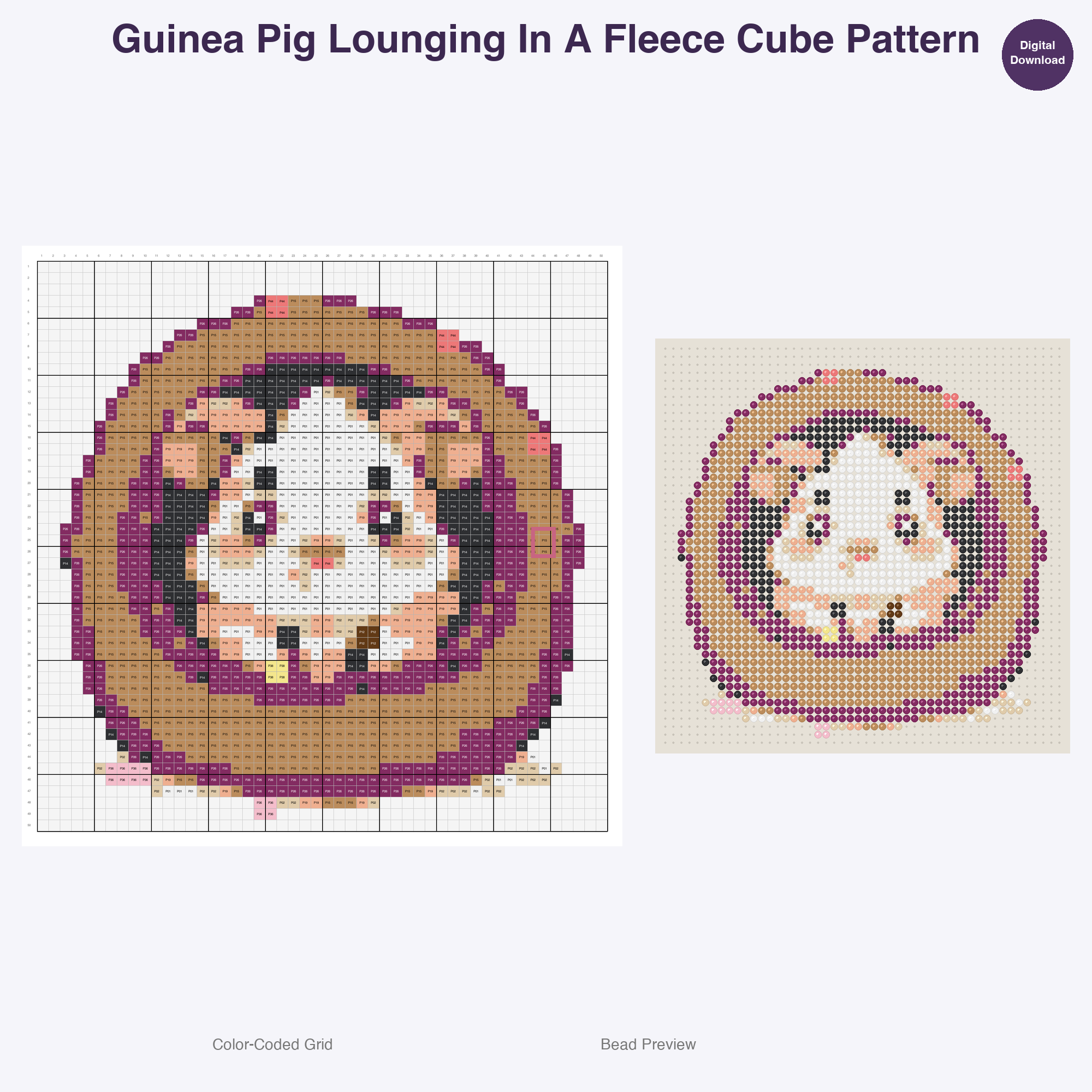 Little Lair Sweethearts Perler Bead Patterns, 48 Designs x 3 Grid Sizes (29x29 + 50x50 + 128x128), Fuse Bead PDF Digital Download